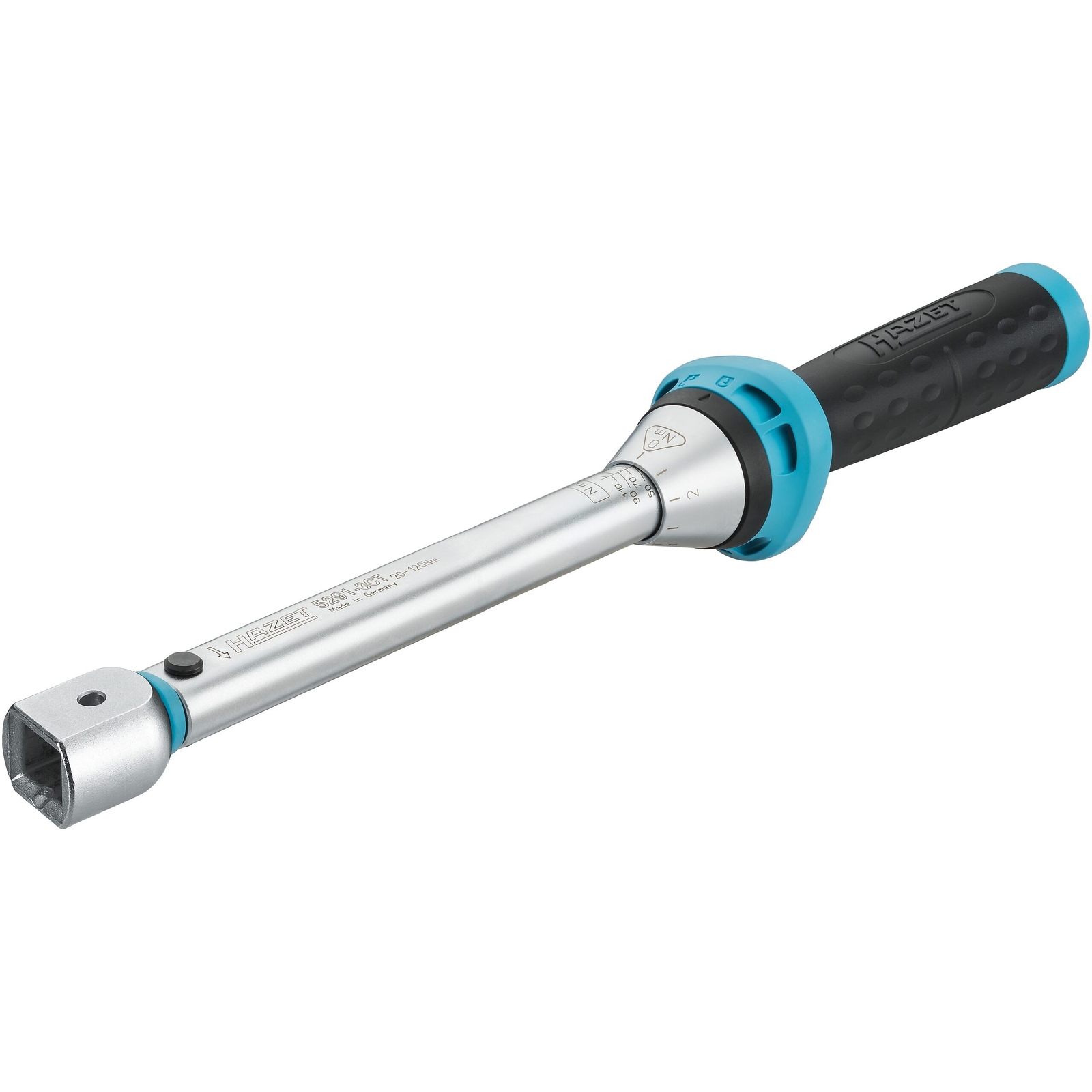 Clé dynamométrique 20-120 Nm carré femelle 14 x 18 3% précision HAZET - 5291-3CT