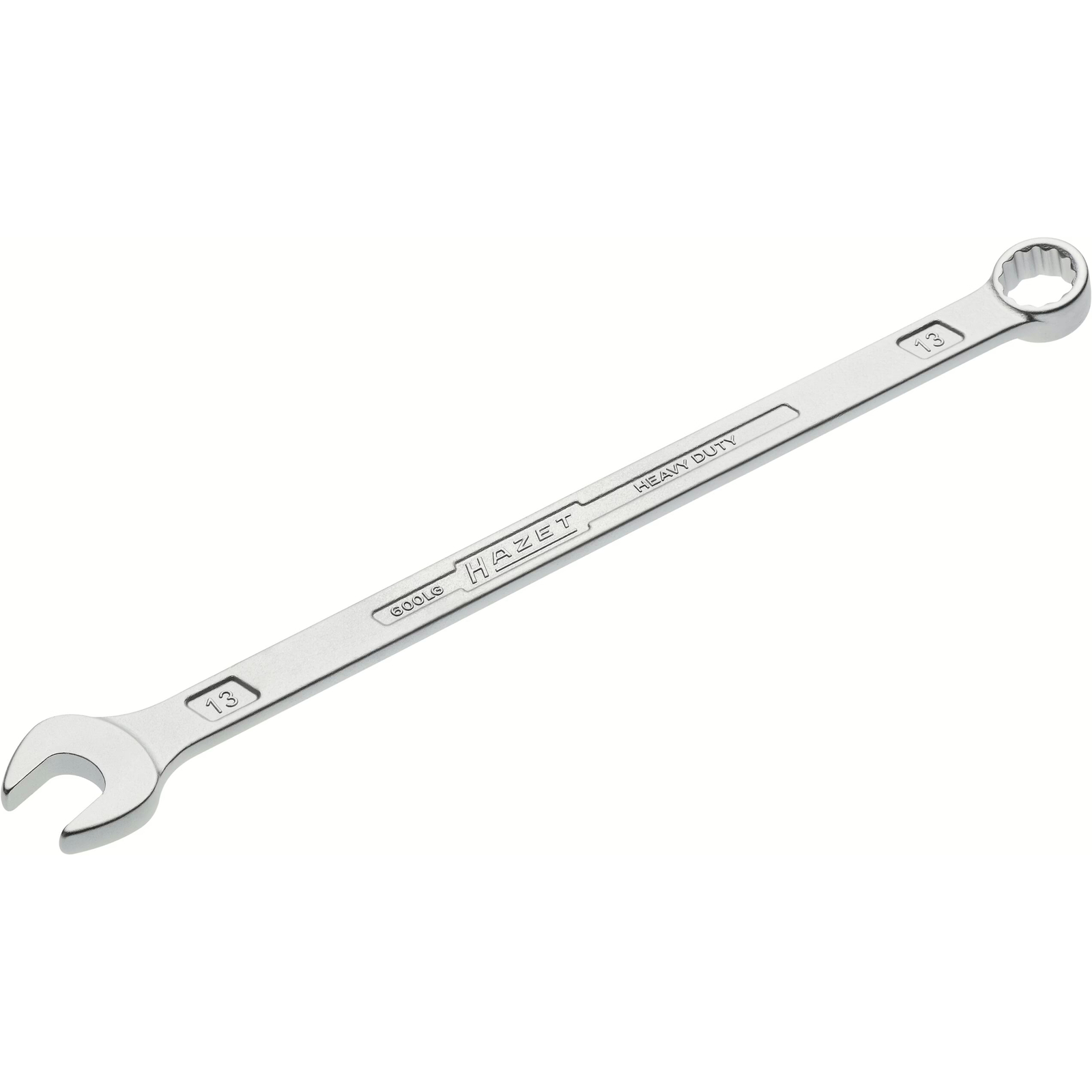 Clé mixte extra-longue 13 mm profil Traction 12 pans chromée HAZET - 600LG-13