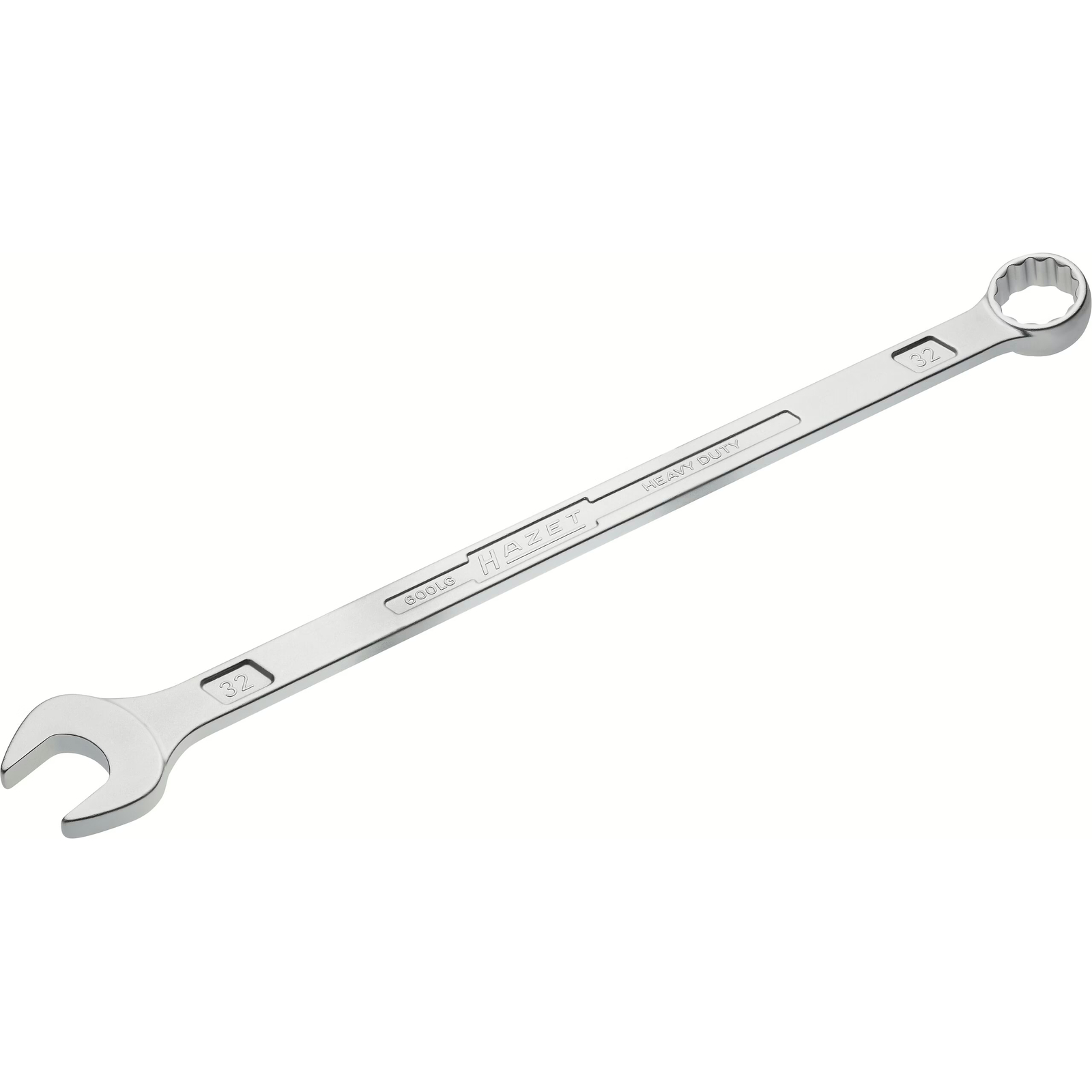 Clé mixte extra-longue 32 mm profil 12 pans chromée HAZET - 600LG-32