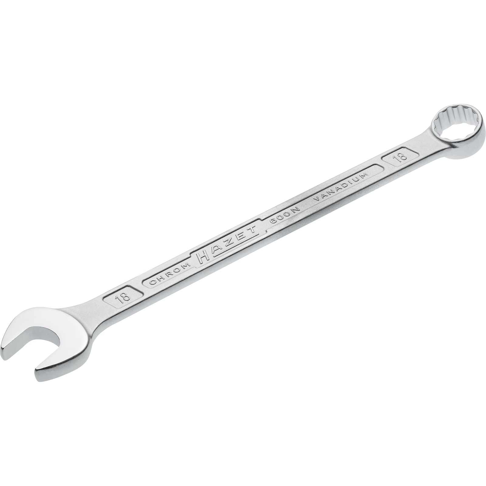 Clé mixte profil traction extérieur 12 pans 18 mm longue HAZET - 600N-18