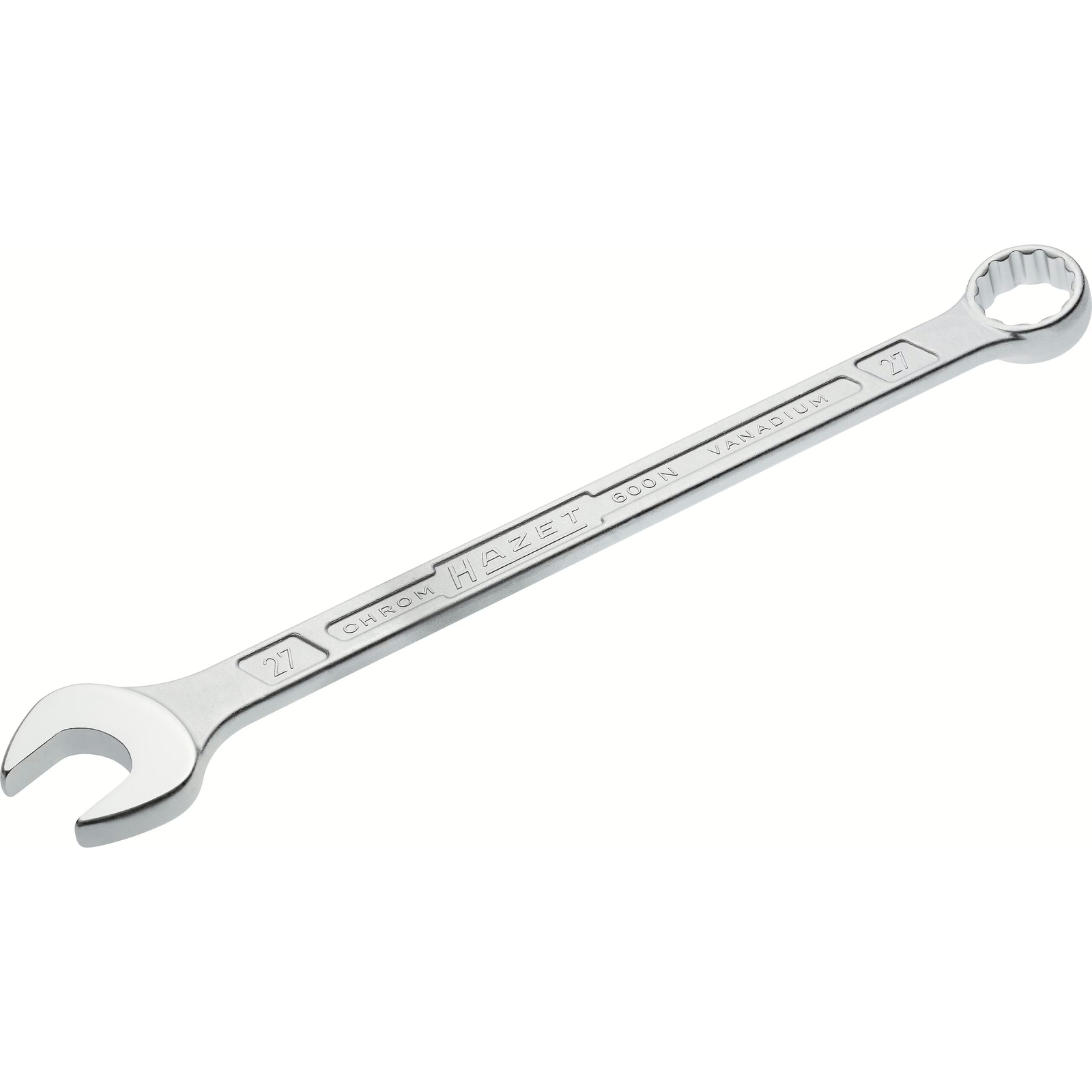 Clé mixte longue profil traction extérieur 12 pans 27 mm HAZET - 600N-27