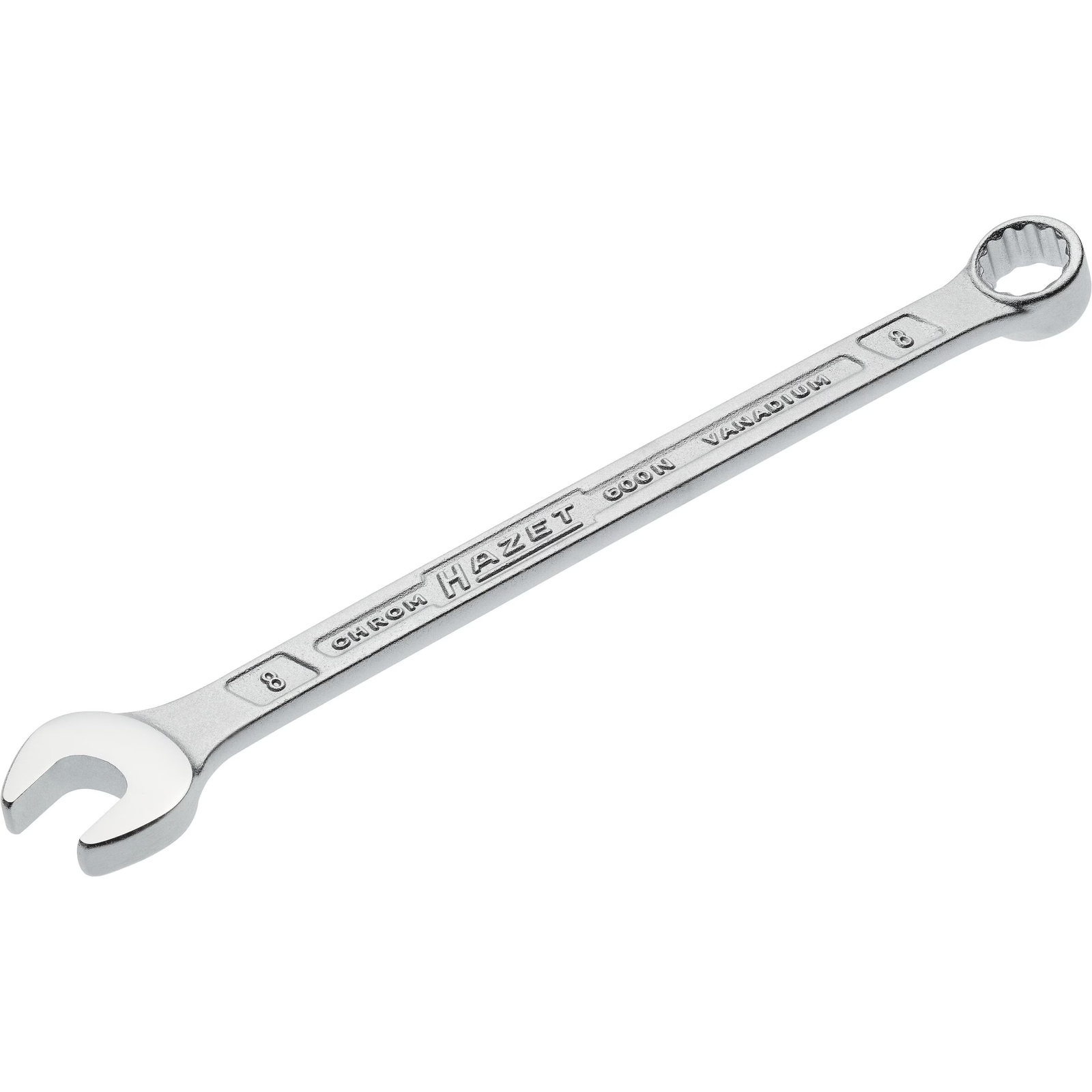 Clé mixte 8 mm profil Traction extérieur 12 pans longue HAZET - 600N-8