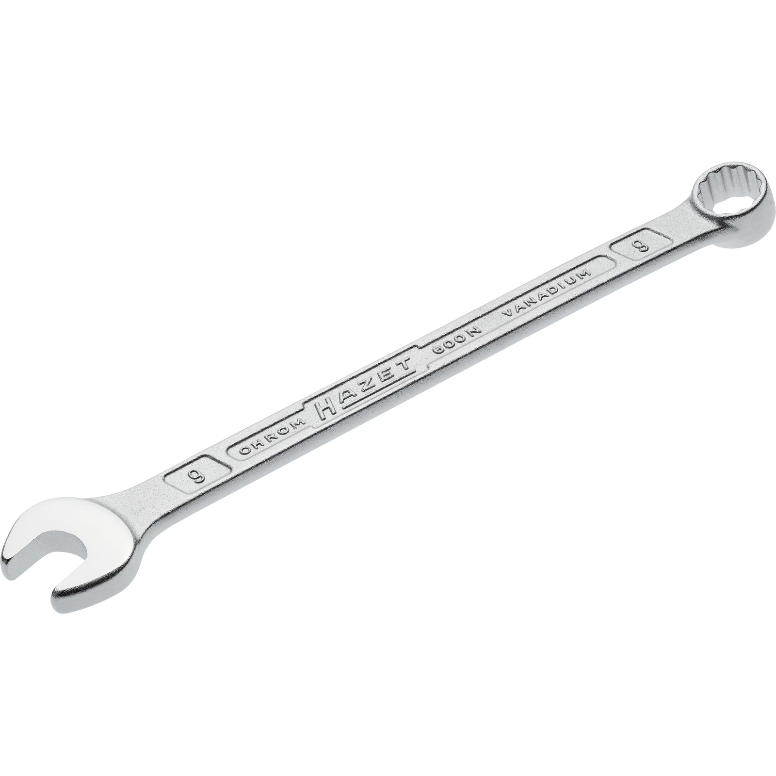 Clé mixte 9 mm profil traction extérieur 12 pans exécution longue HAZET - 600N-9