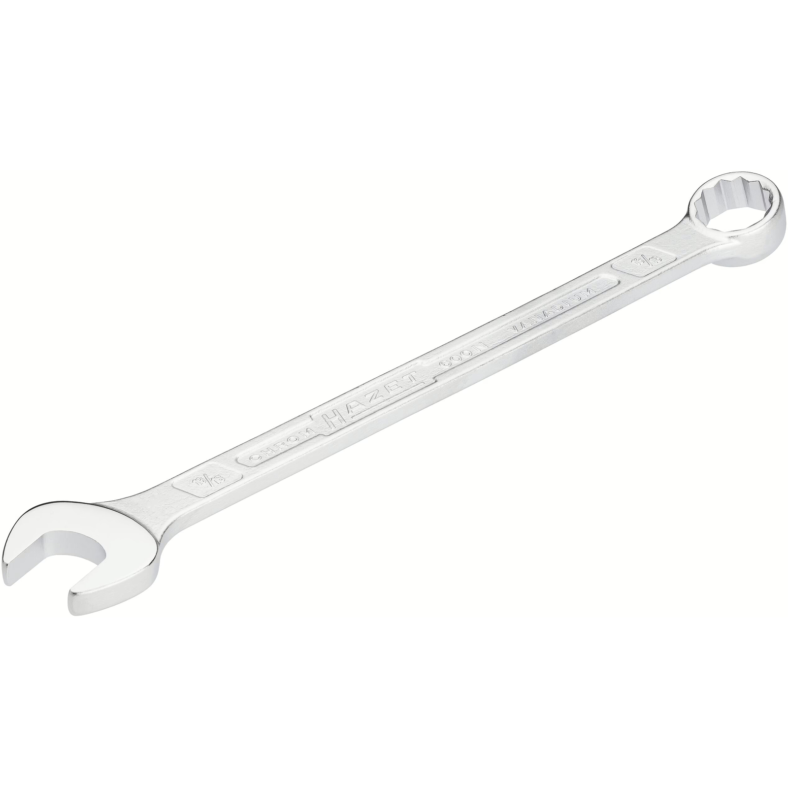 Clé mixte longue profil extérieur 12 pans 13/16″ chromée HAZET - 600NA-13/16