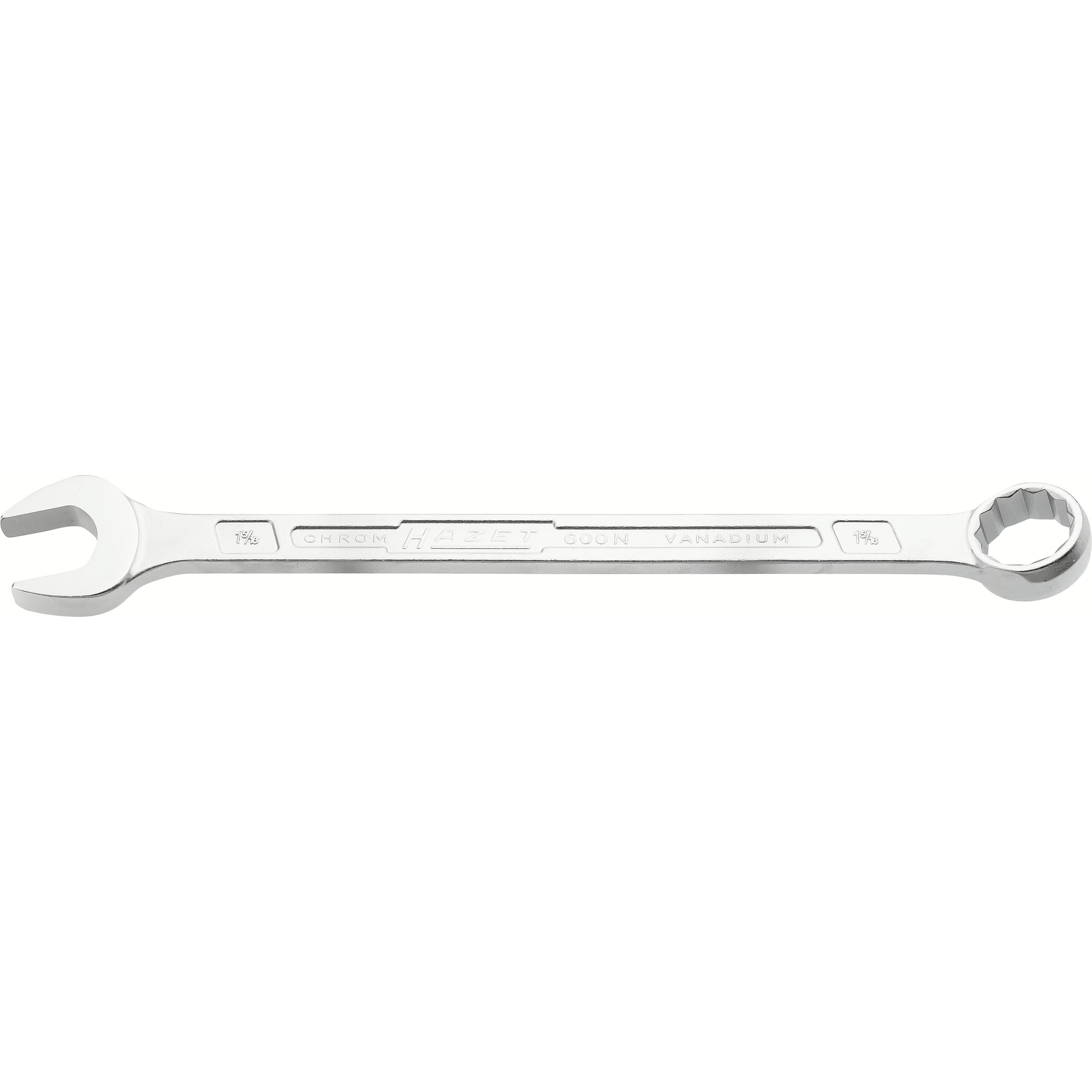 Clé mixte profil extérieur 12 pans taille 1,5/16″ chromée longue HAZET - 600NA-1.5/16