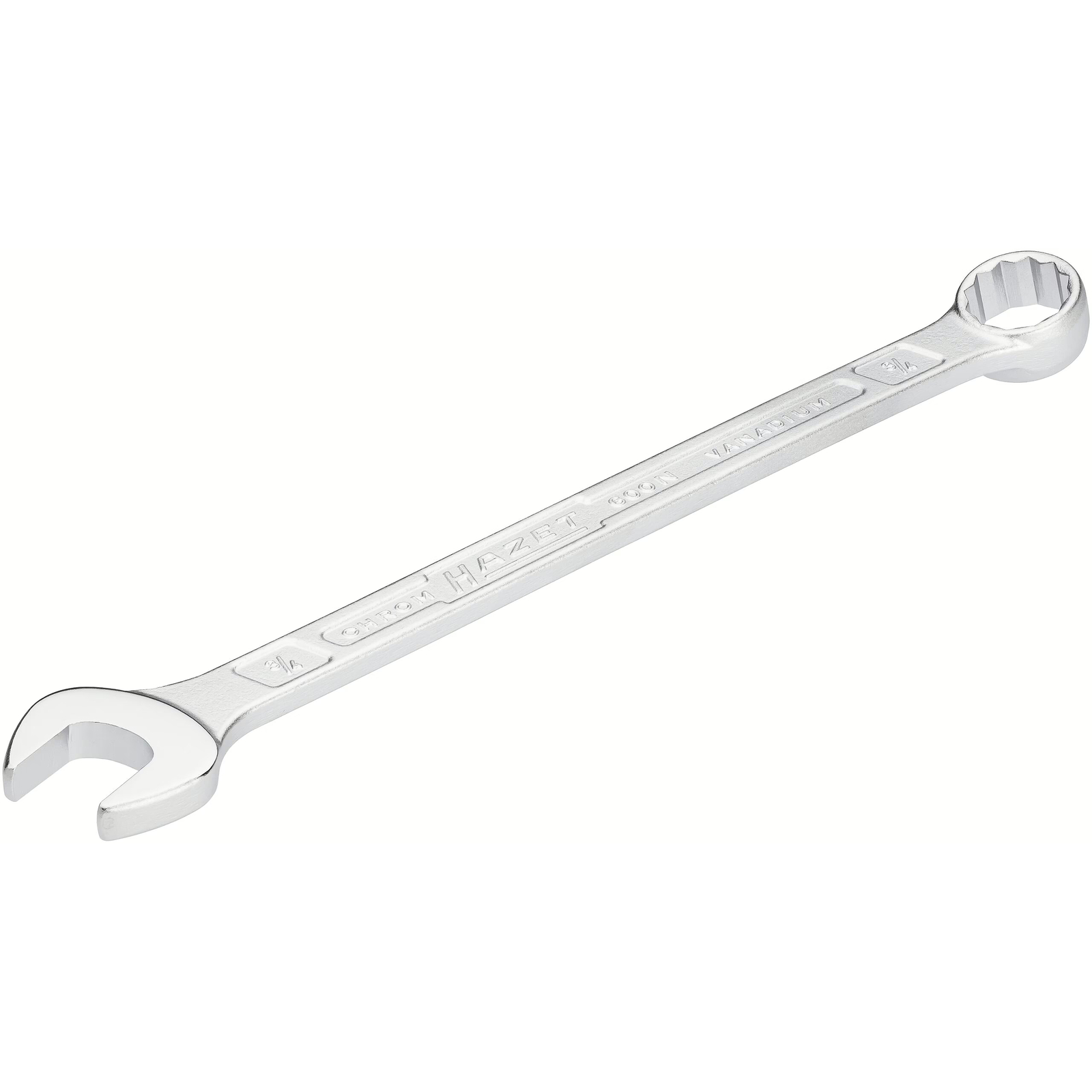 Clé mixte longue 3/4″ profil extérieur 12 pans chromée HAZET - 600NA-3/4