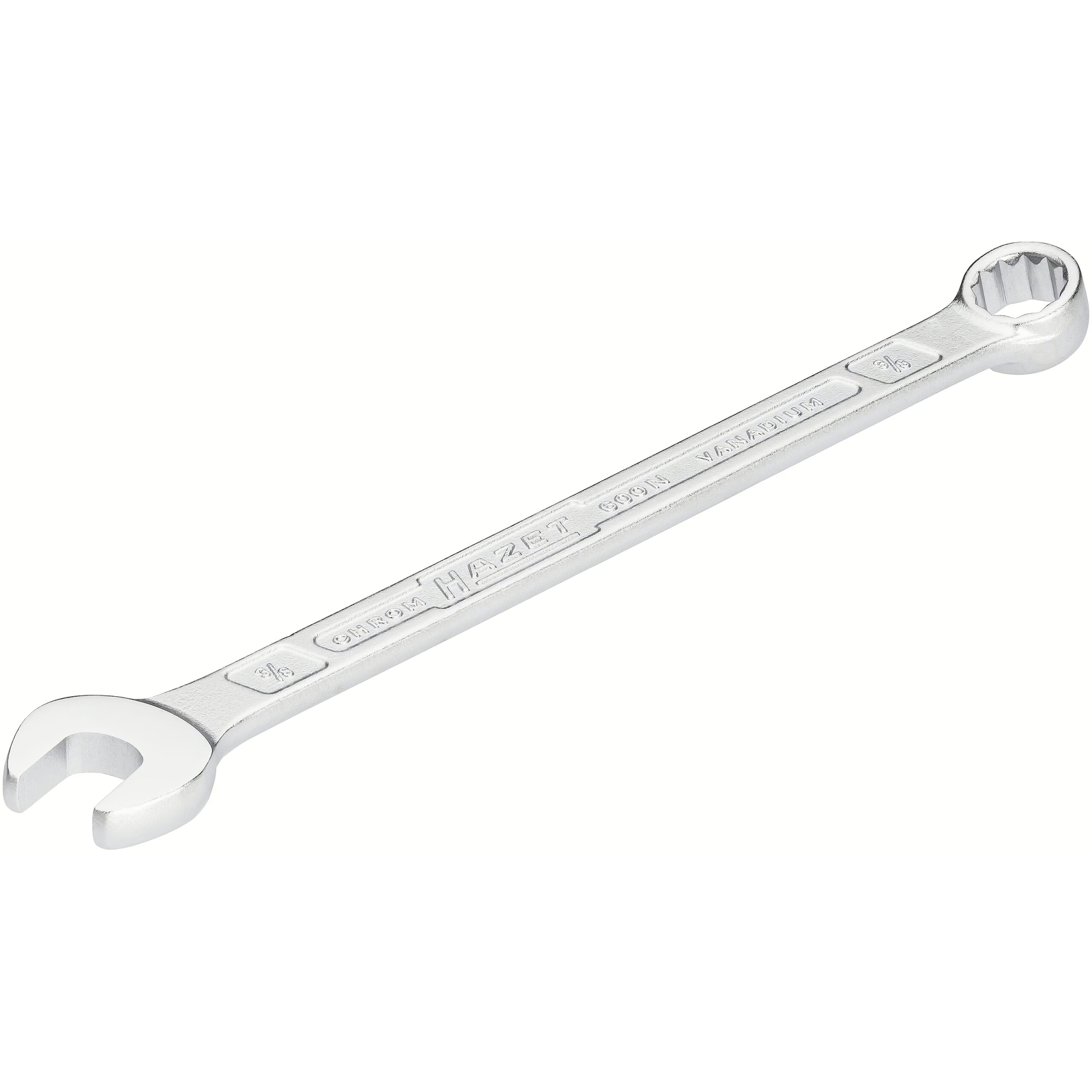 Clé mixte profil extérieur 12 pans 3/8″ longue chromée HAZET - 600NA-3/8