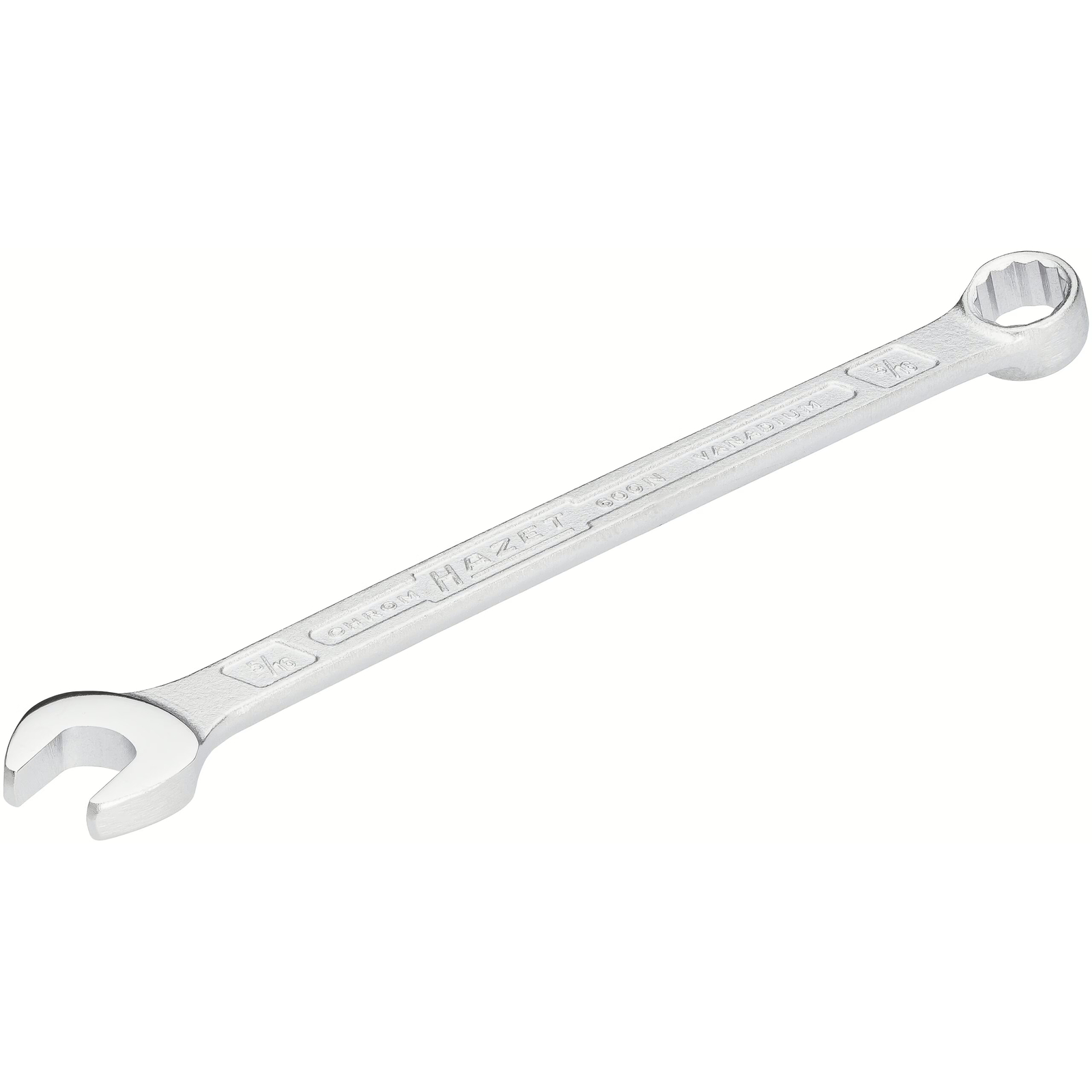 Clé mixte 5/16″ profil extérieur 12 pans longue chromée HAZET - 600NA-5/16