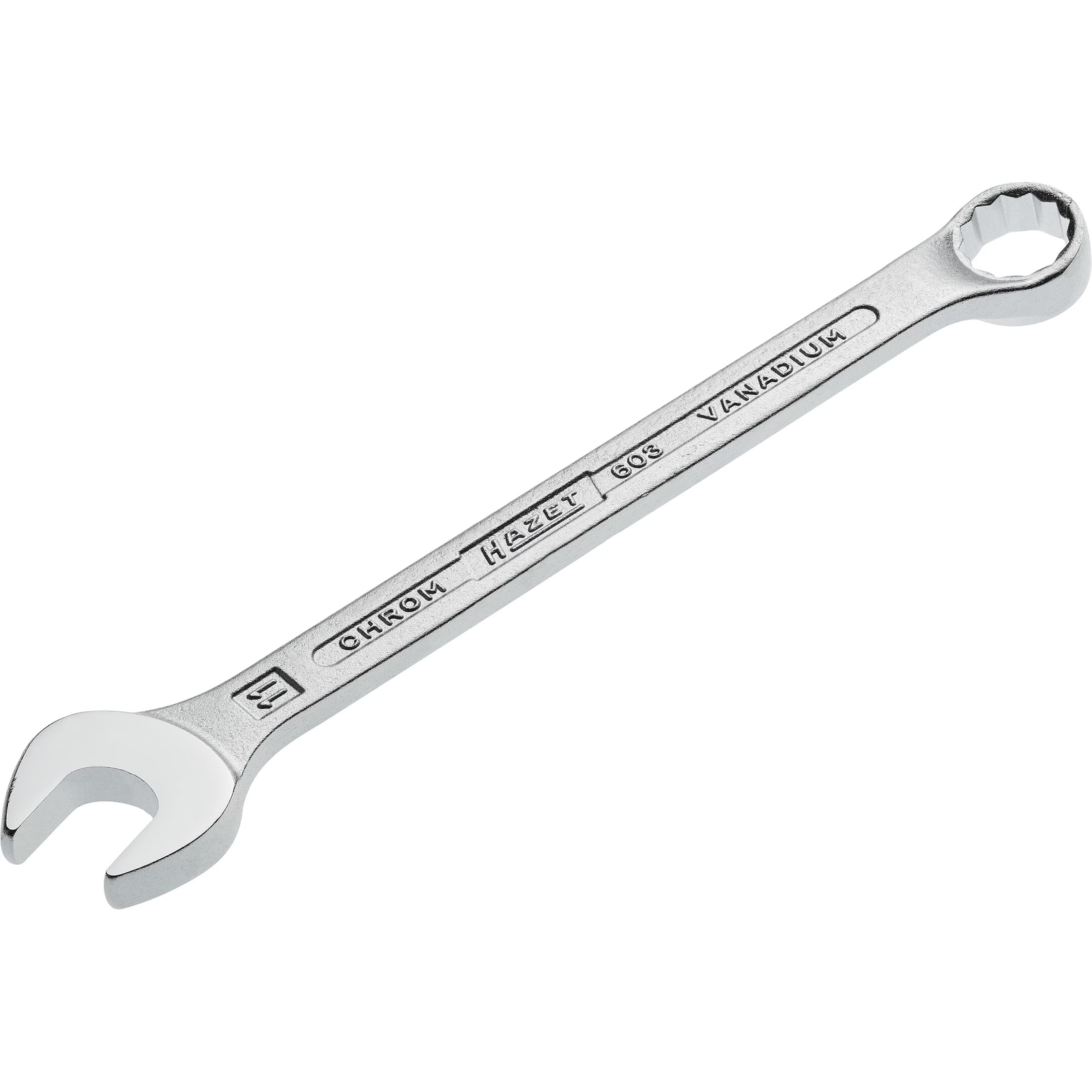 Clé mixte 11 mm profil traction extérieur 12 pans chromée HAZET - 603-11
