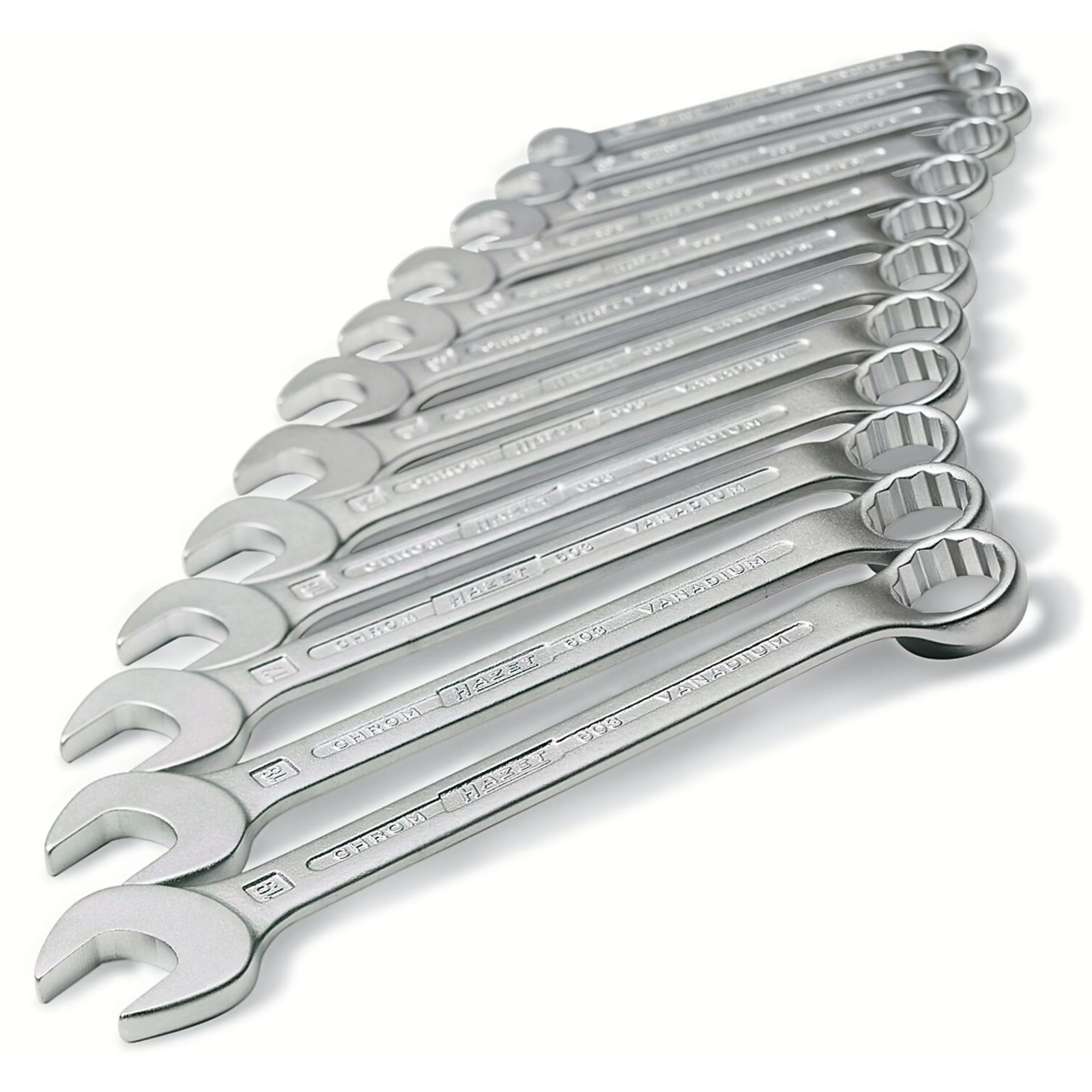Jeu de clés mixtes Profil Traction extérieur 12 pans 17 pièces 7–27 mm HAZET - 603/17N