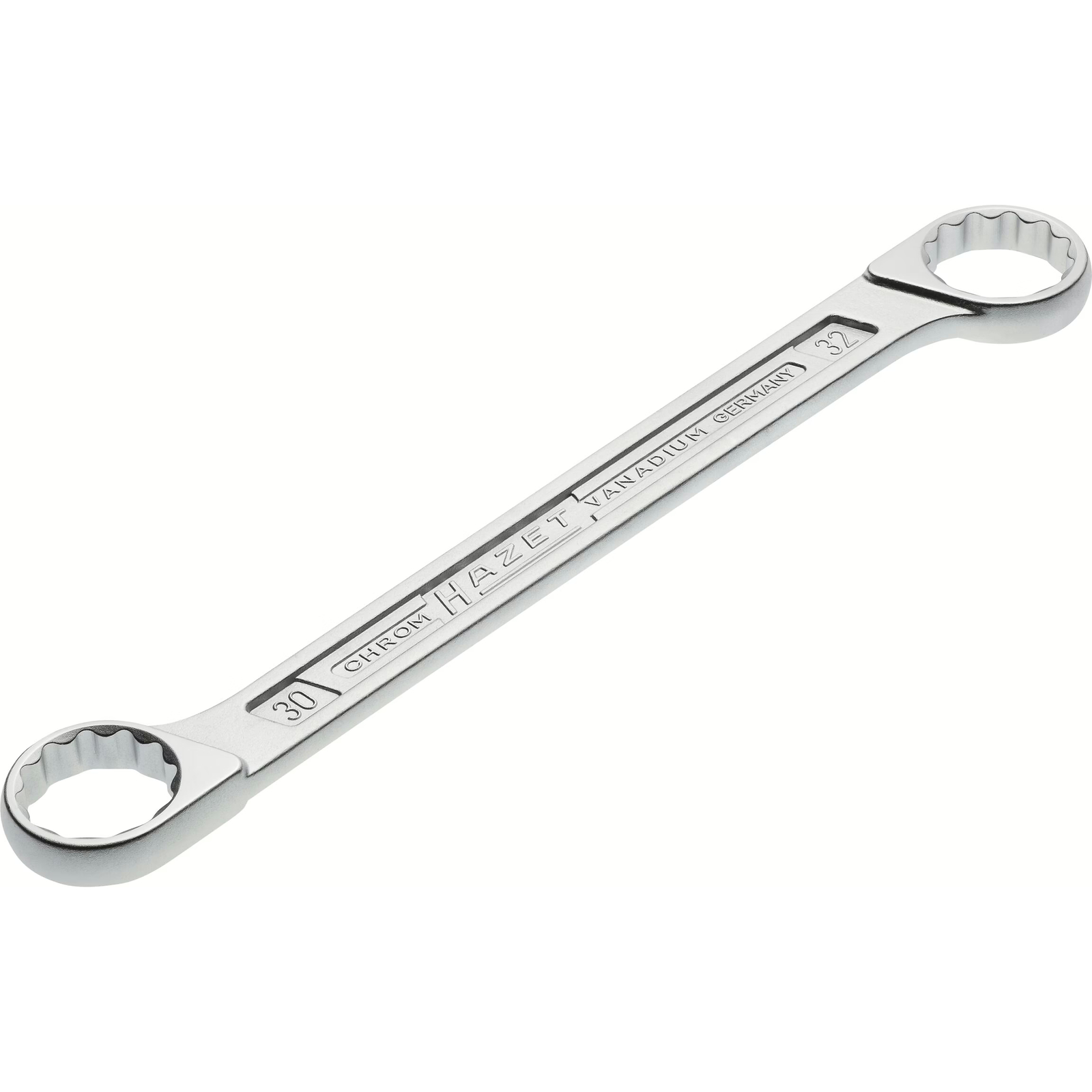 Clé polygonale double 12 pans 30 x 32 mm chromée HAZET - 610N-30X32