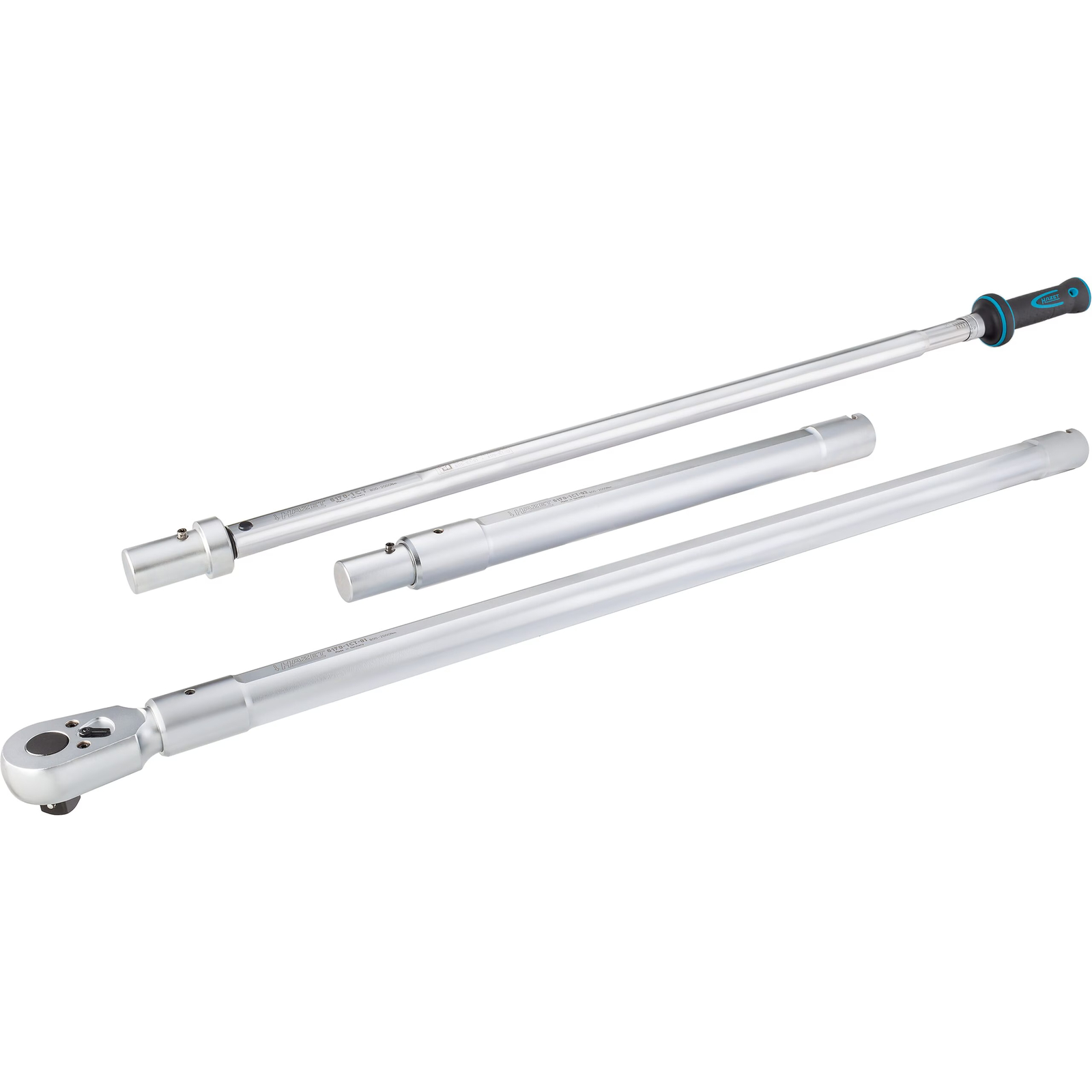 Clé dynamométrique 800-2000 Nm précision 4% démontable 3 pièces avec sac HAZET - 6170-1CT