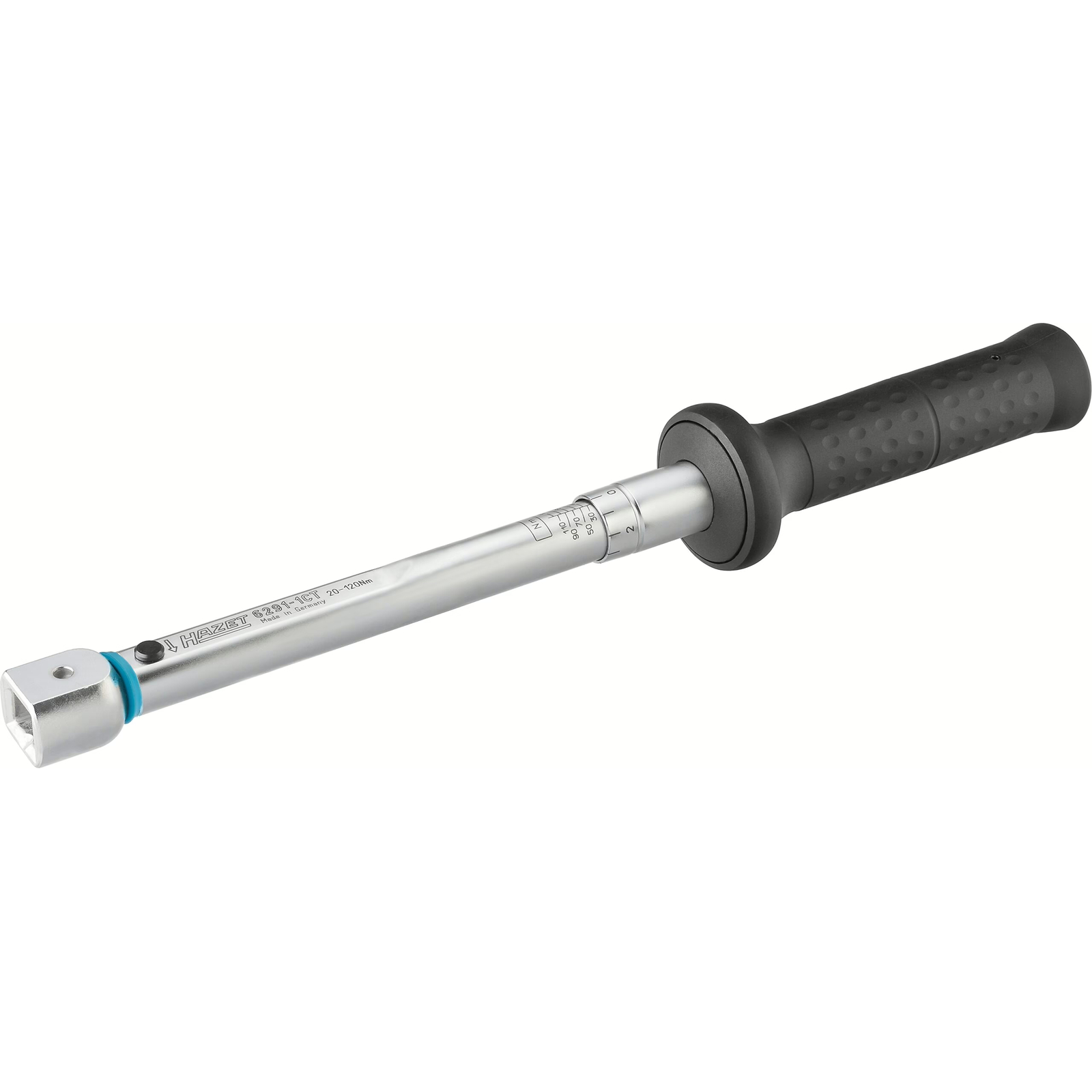 Clé dynamométrique 20-120 Nm carré femelle 14 x 18 précision 2 % avec certificat HAZET - 6291-1CT