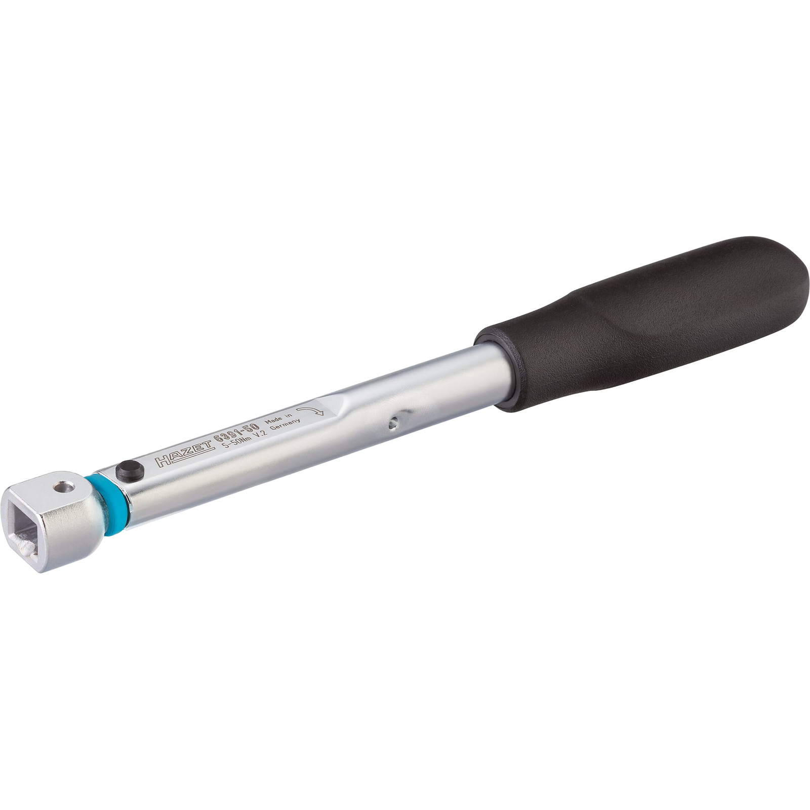 Clé dynamométrique 5-50 Nm précision 2% carré femelle 9 x 12 mm 241 mm HAZET - 6391-50
