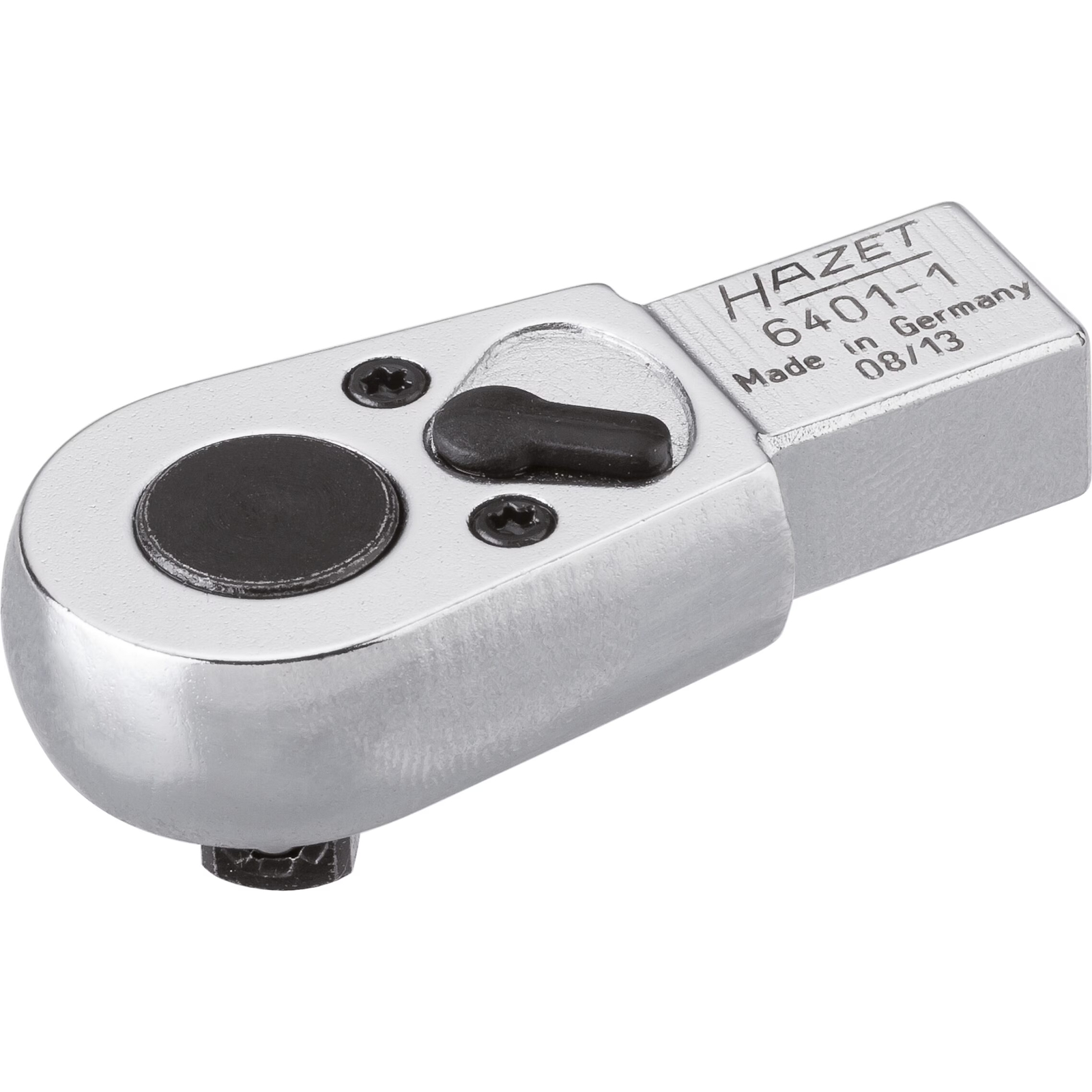 Attache mâle cliquet réversible carré massif 9 x 12 mm 20 dents 18° 40 Nm HAZET - 6401-1