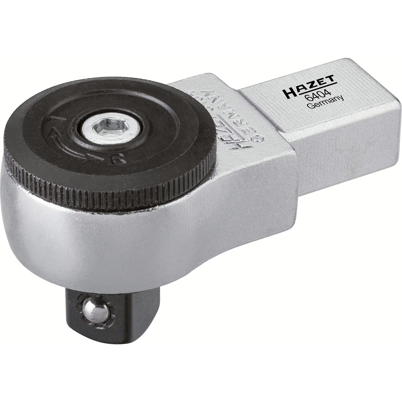 Attache mâle à cliquet réversible carré femelle 14 x 18 mm carré massif 1/2 pouce HAZET - 6404