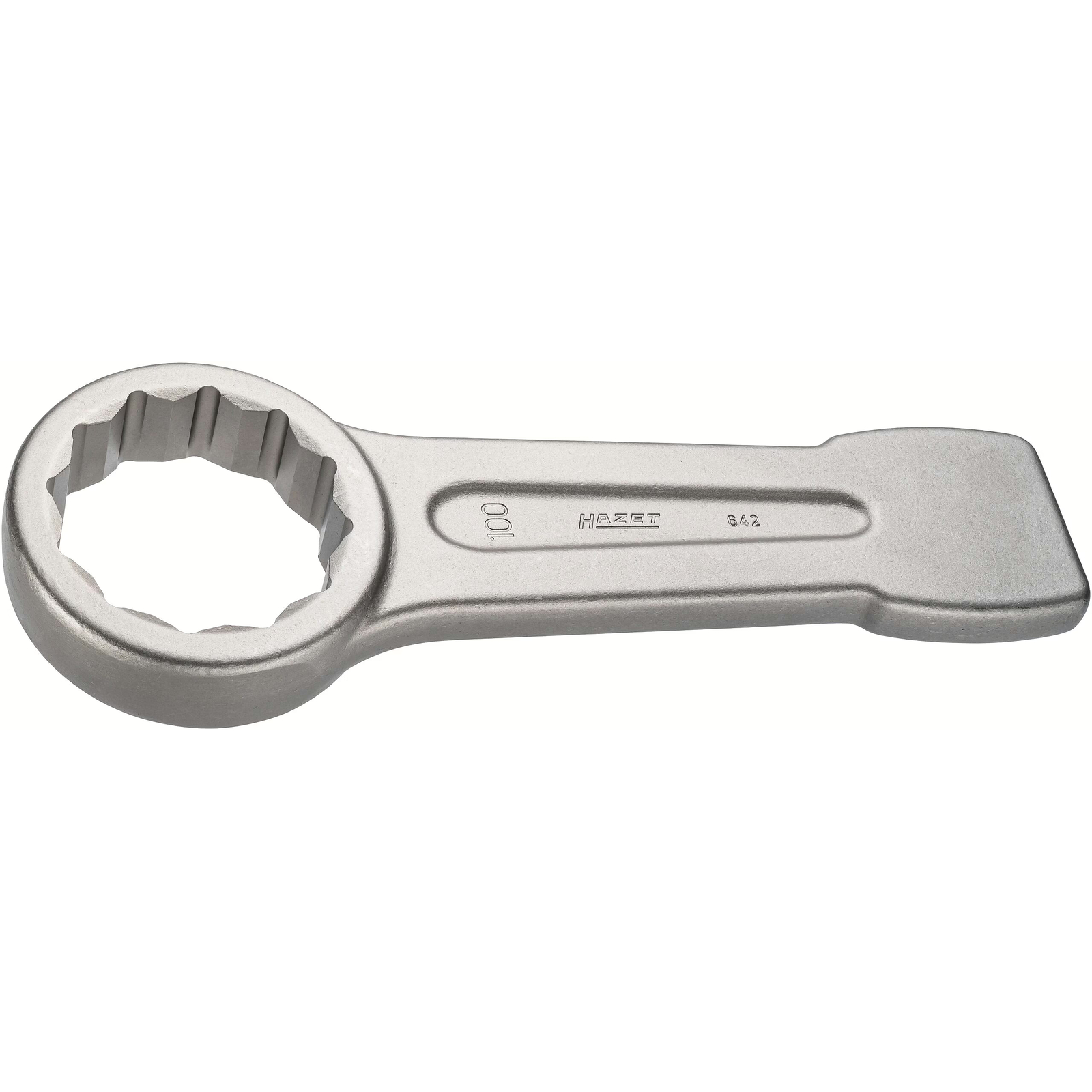 Clé polygonale à frapper 75 mm profil extérieur 12 pans forgée HAZET - 642-75