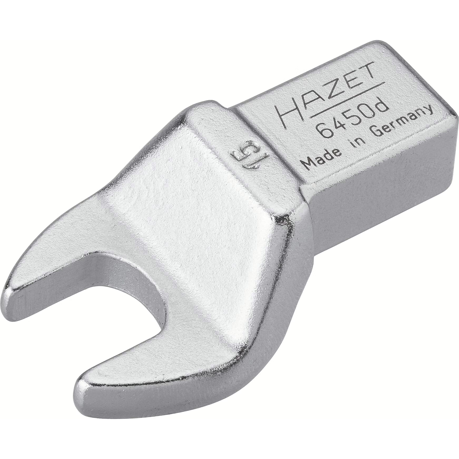 Attache mâle à fourche carré femelle 14 x 18 mm profil 6 pans taille 15 mm chromée HAZET - 6450D-15