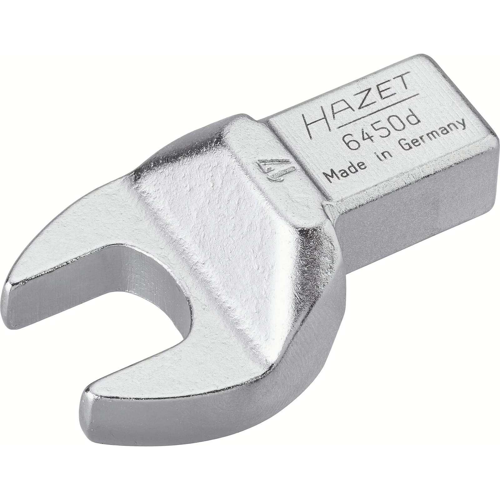 Attache mâle à fourche carré femelle 14 x 18 mm profil 6 pans taille 17 mm chromée HAZET - 6450D-17