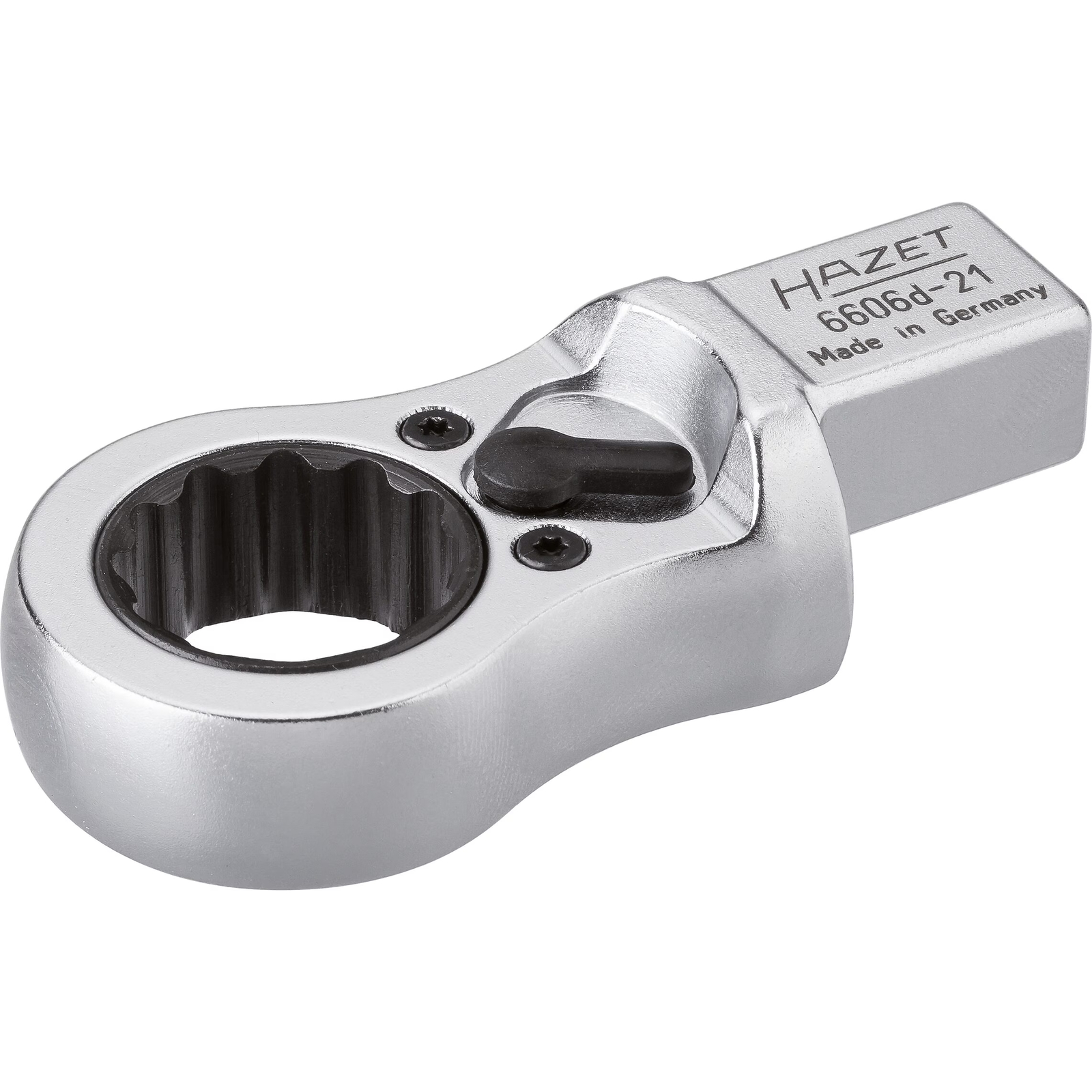 Attache mâle polygonale à cliquet carré femelle 14 x 18 mm profil 12 pans 40 dents 250 Nm HAZET - 6606D-21