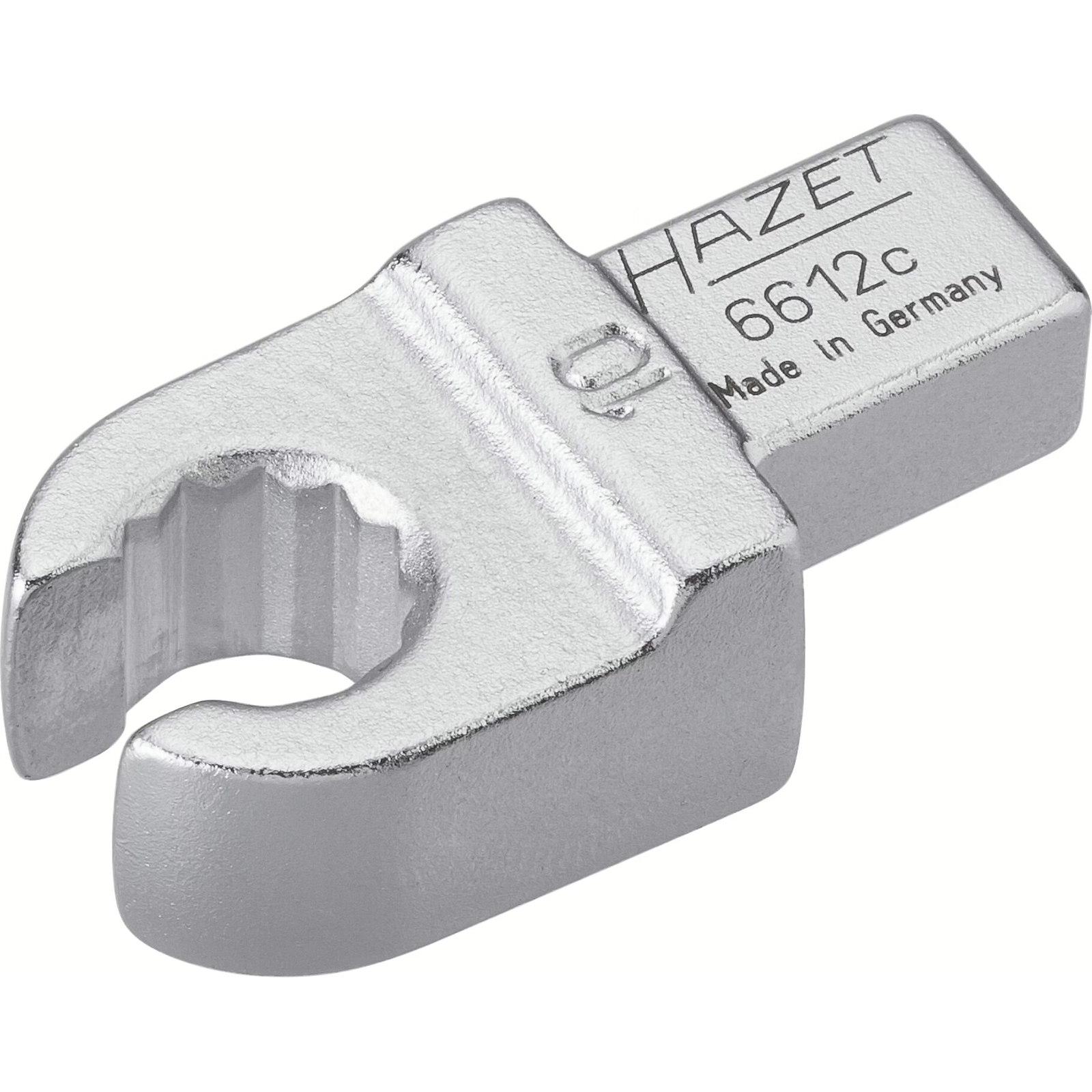 Attache mâle polygonale ouverte 10 mm chromée HAZET - 6612C-10
