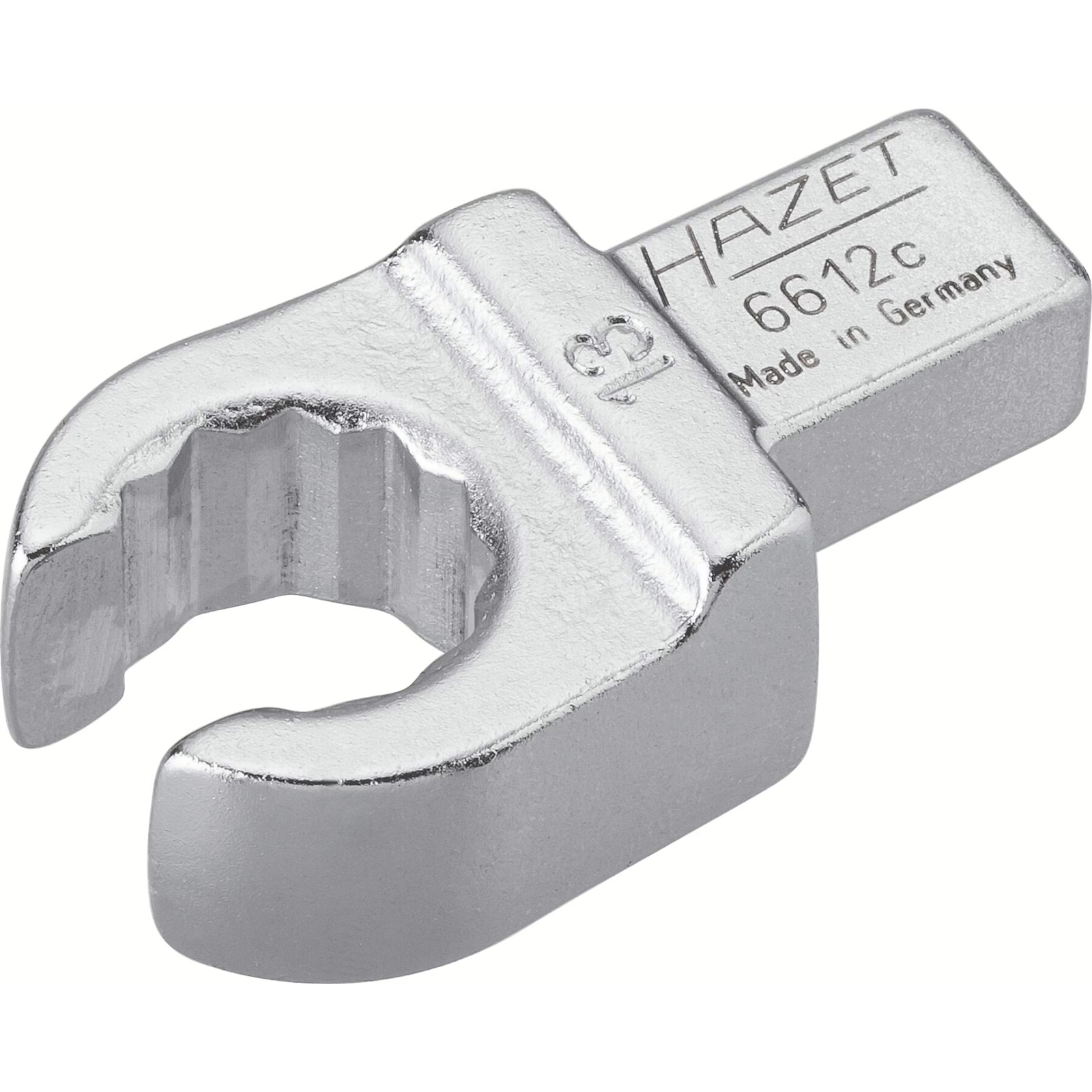 Attache mâle polygonale ouverte carré femelle 9 x 12 mm massif profil 12 pans HAZET - 6612C-13