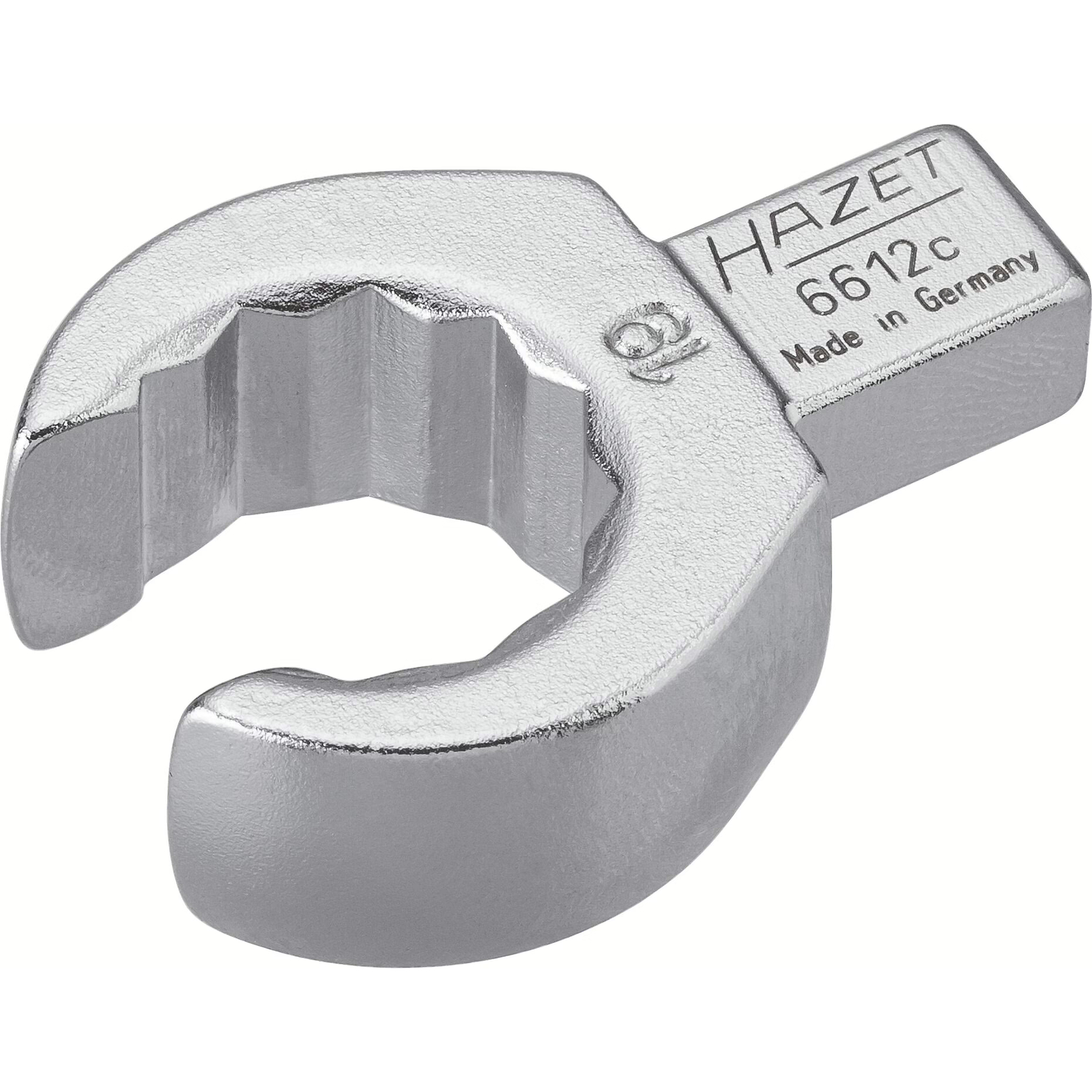 Attache mâle polygonale ouverte 19 mm carré femelle 9 x 12 mm profil 12 pans HAZET - 6612C-19