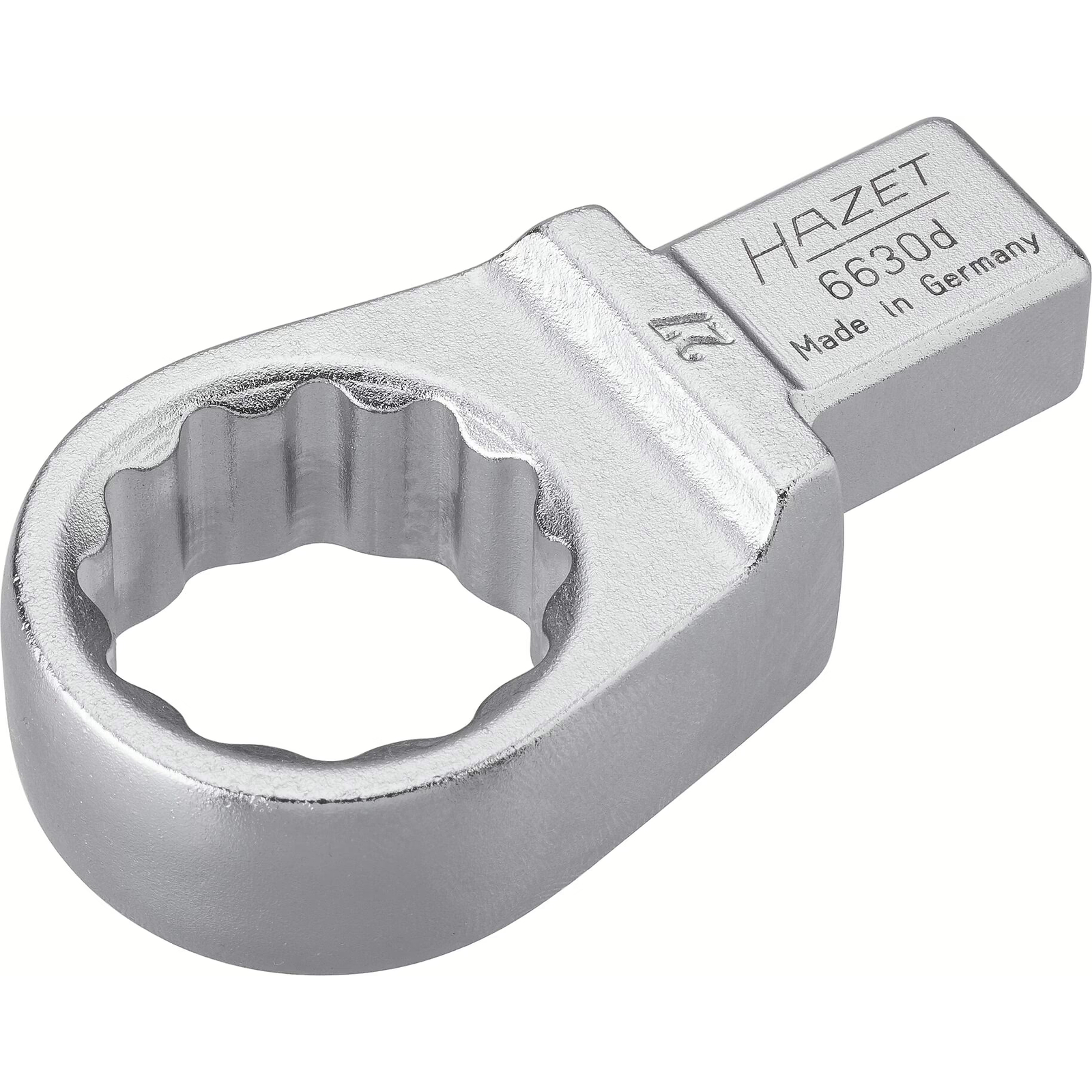 Attache mâle polygonale carré femelle 14 x 18 mm massif profil traction 12 pans HAZET - 6630D-27