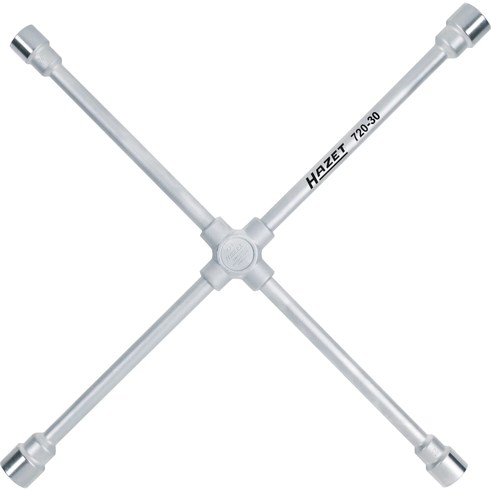 Clé en croix profil 6 pans 24 x 27 x 30 x 32 mm pour véhicules utilitaires HAZET - 720-30