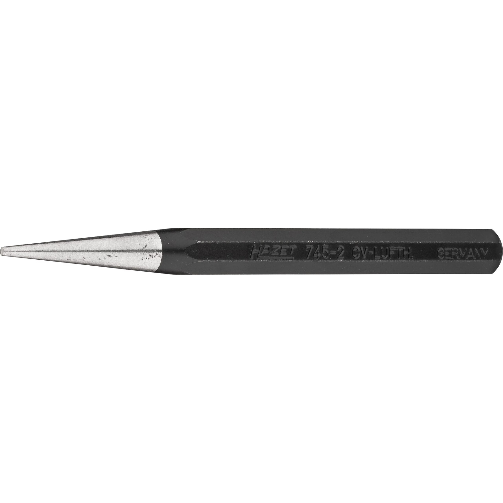 Chasse-goupilles 2 mm tige 8 pans noire mate 120 mm HAZET - 745-2