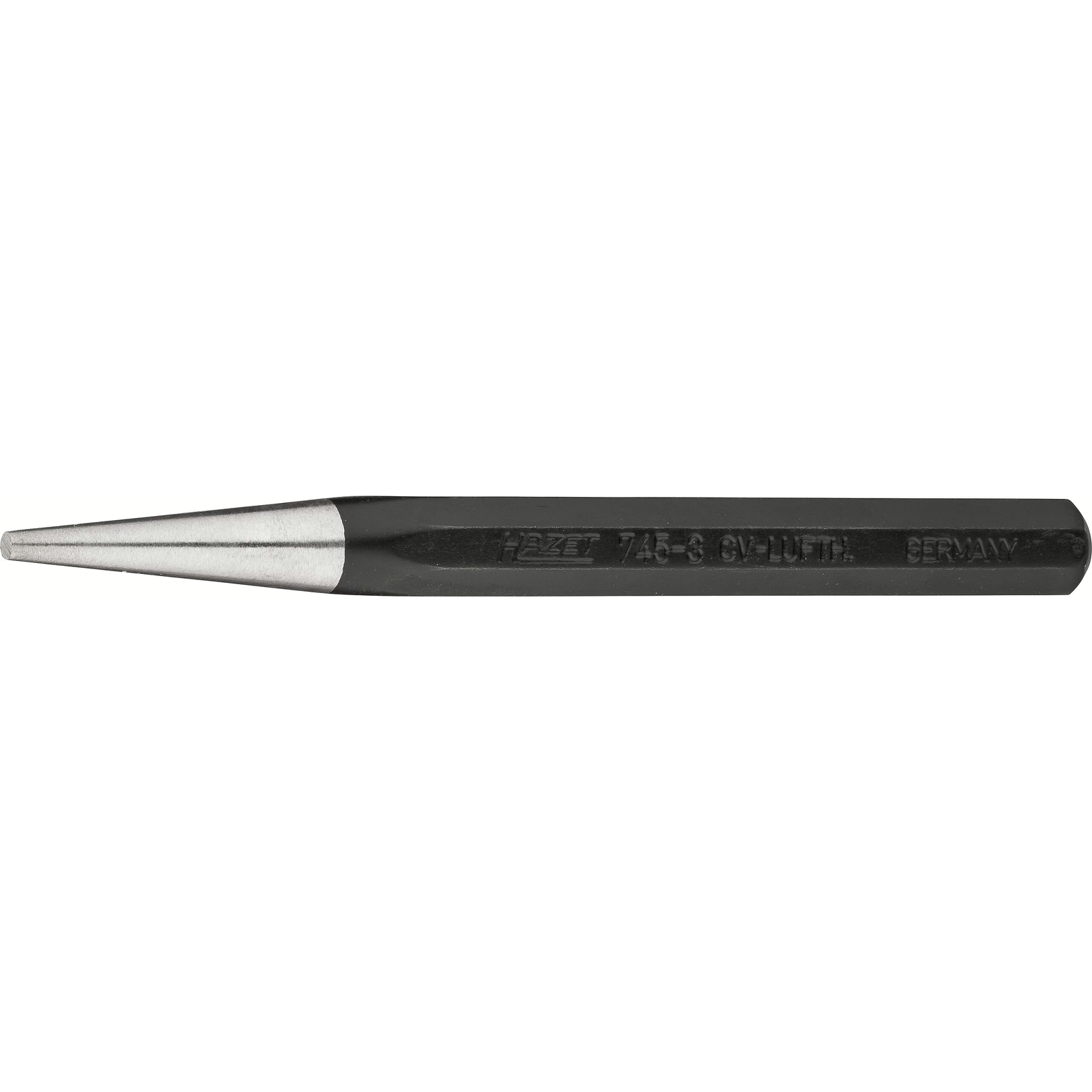 Chasse-goupilles 3 mm tige 8 pans 120 mm noire mate HAZET - 745-3