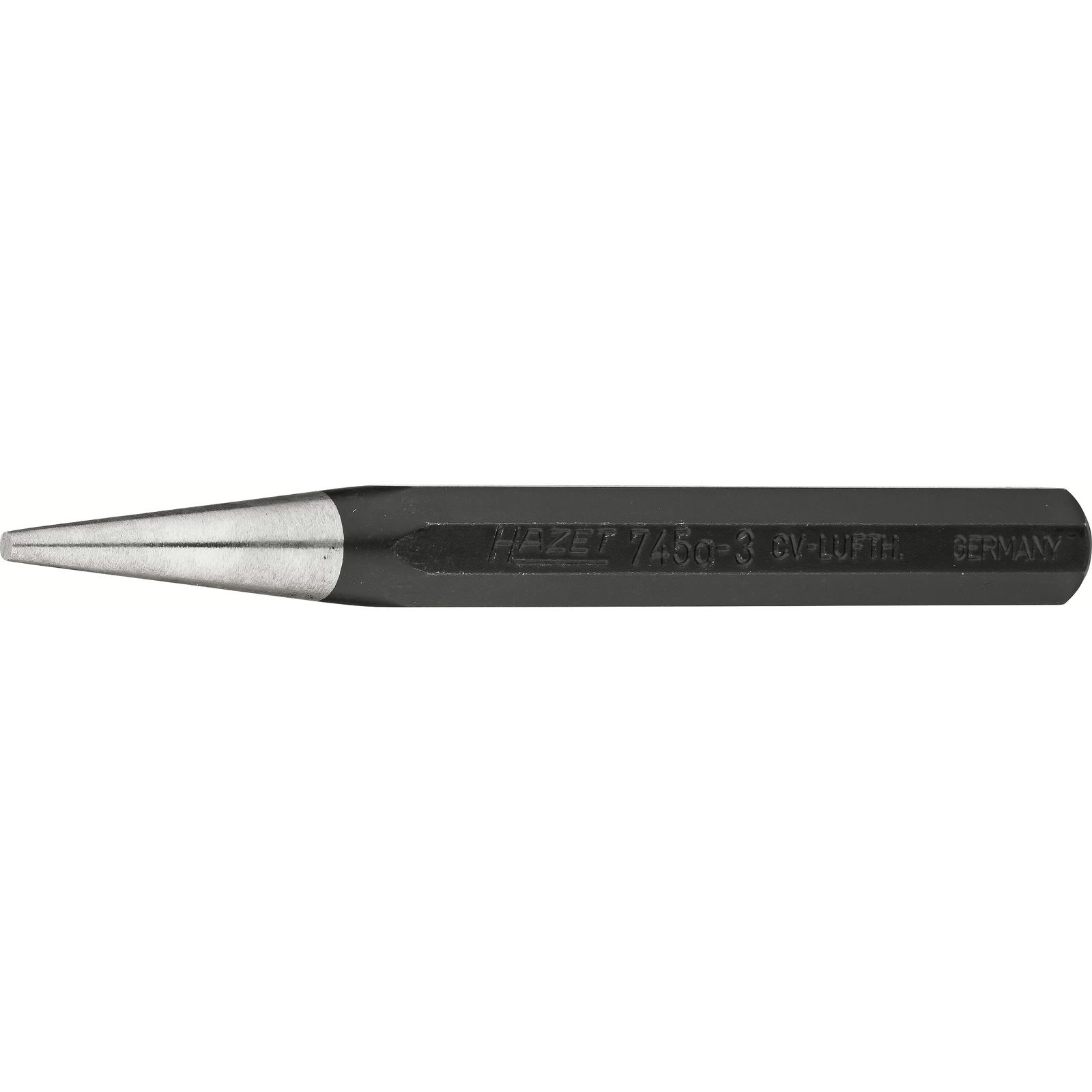 Chasse-goupilles 3 mm 120 mm tige 8 pans exécution lourde HAZET - 745A-3