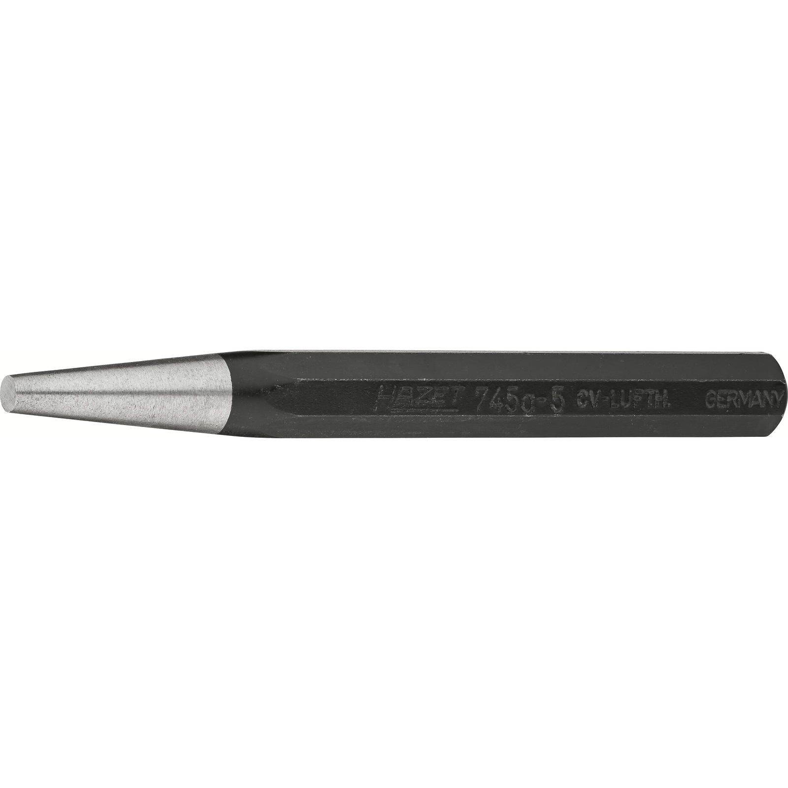 Chasse-goupilles 5 mm 120 mm tige 8 pans exécution lourde HAZET - 745A-5