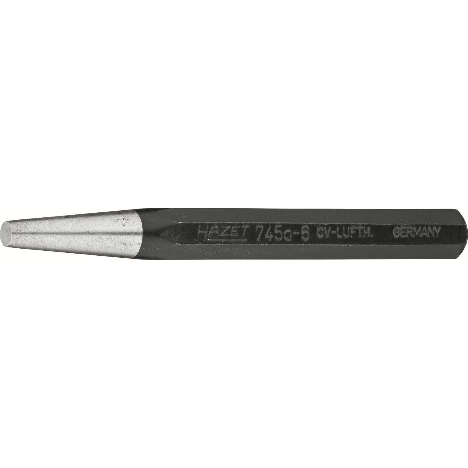 Chasse-goupilles 6 mm 120 mm exécution lourde tige 8 pans HAZET - 745A-6