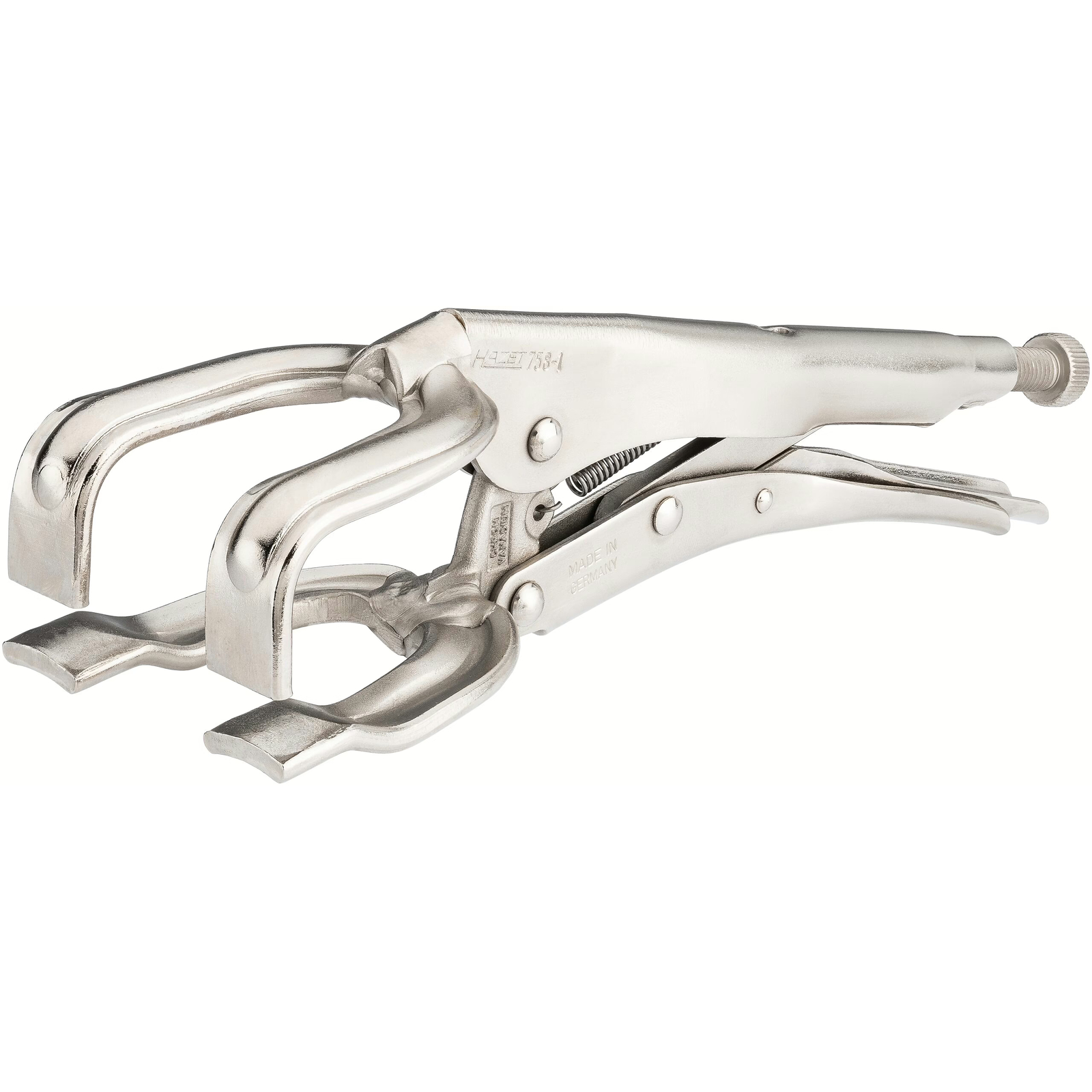 Pince-étau 70 mm nickelée avec bouton de desserrage rapide HAZET - 758-1