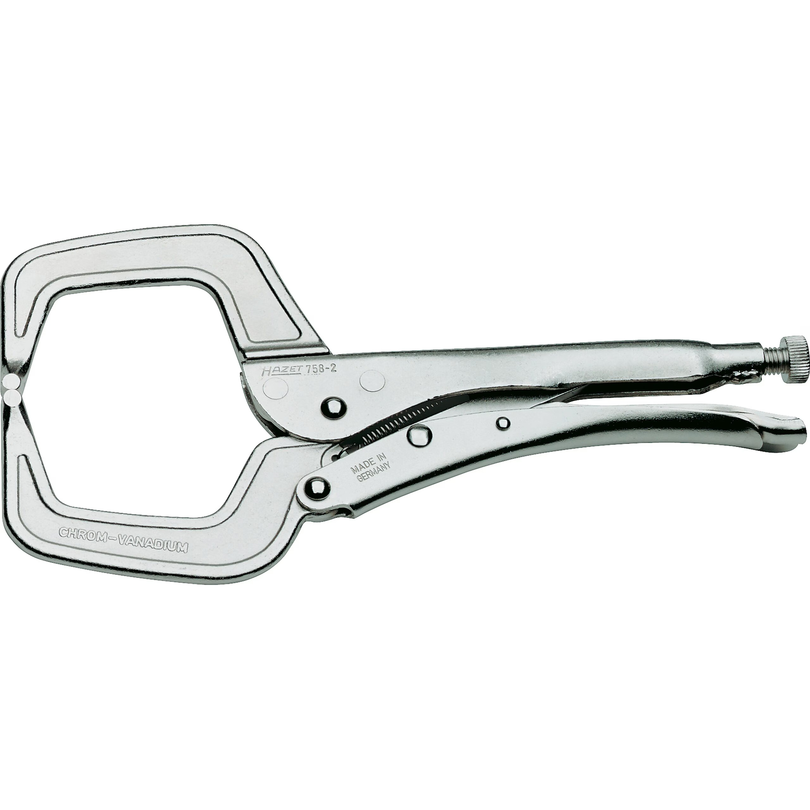 Pince-étau capacité serrage 90 mm bouton desserrage rapide nickelée HAZET - 758-2