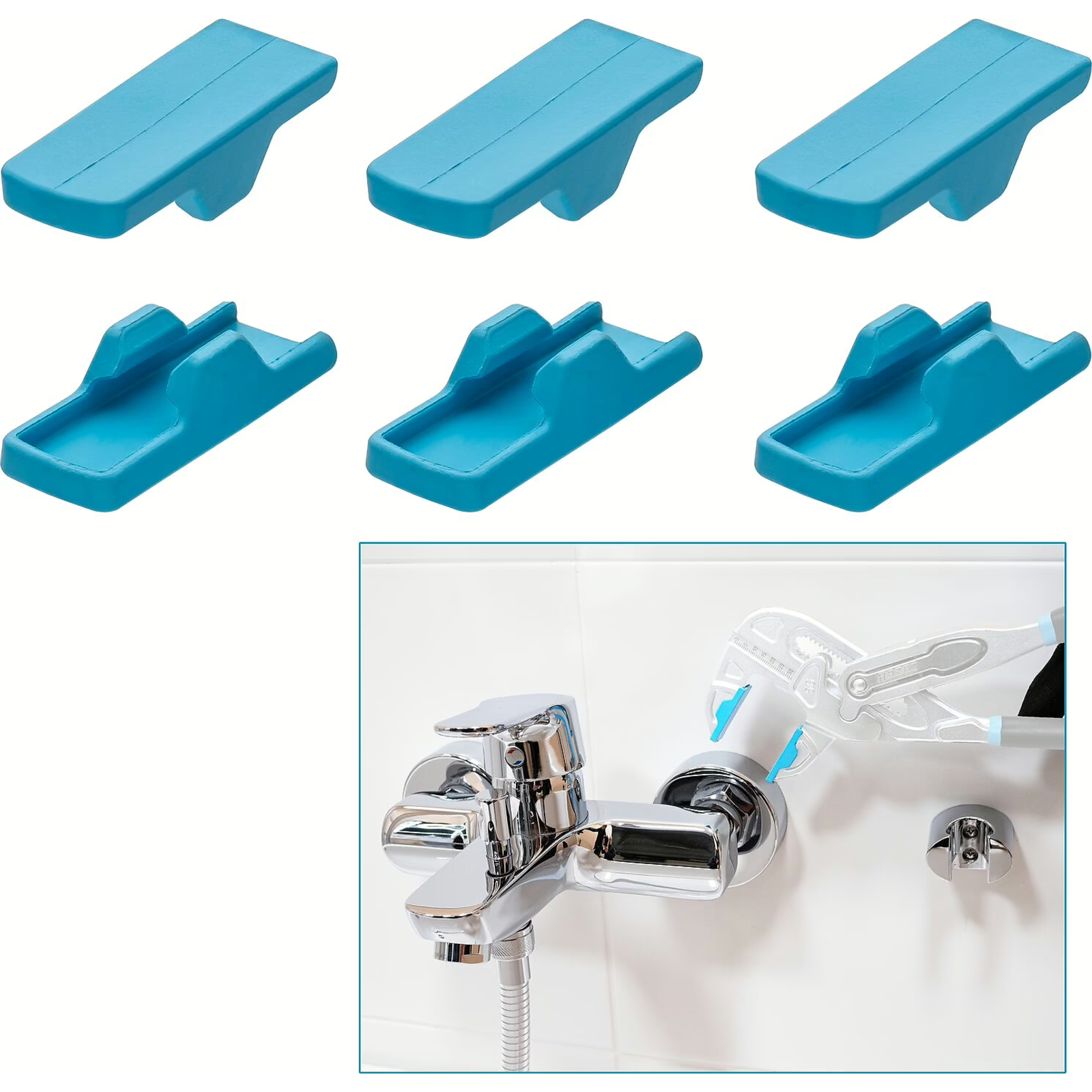 Mâchoires de protection 3 paires pour pince-clé 762-18 HAZET - 762-018/6