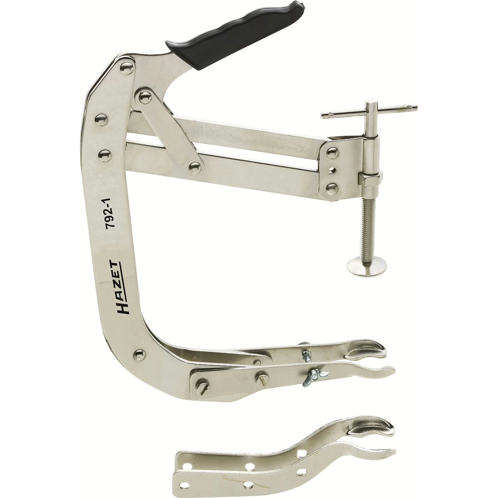 Lève-soupapes 290 mm avec mâchoires droites 75-225 mm et courbées 45-195 mm HAZET - 792-1