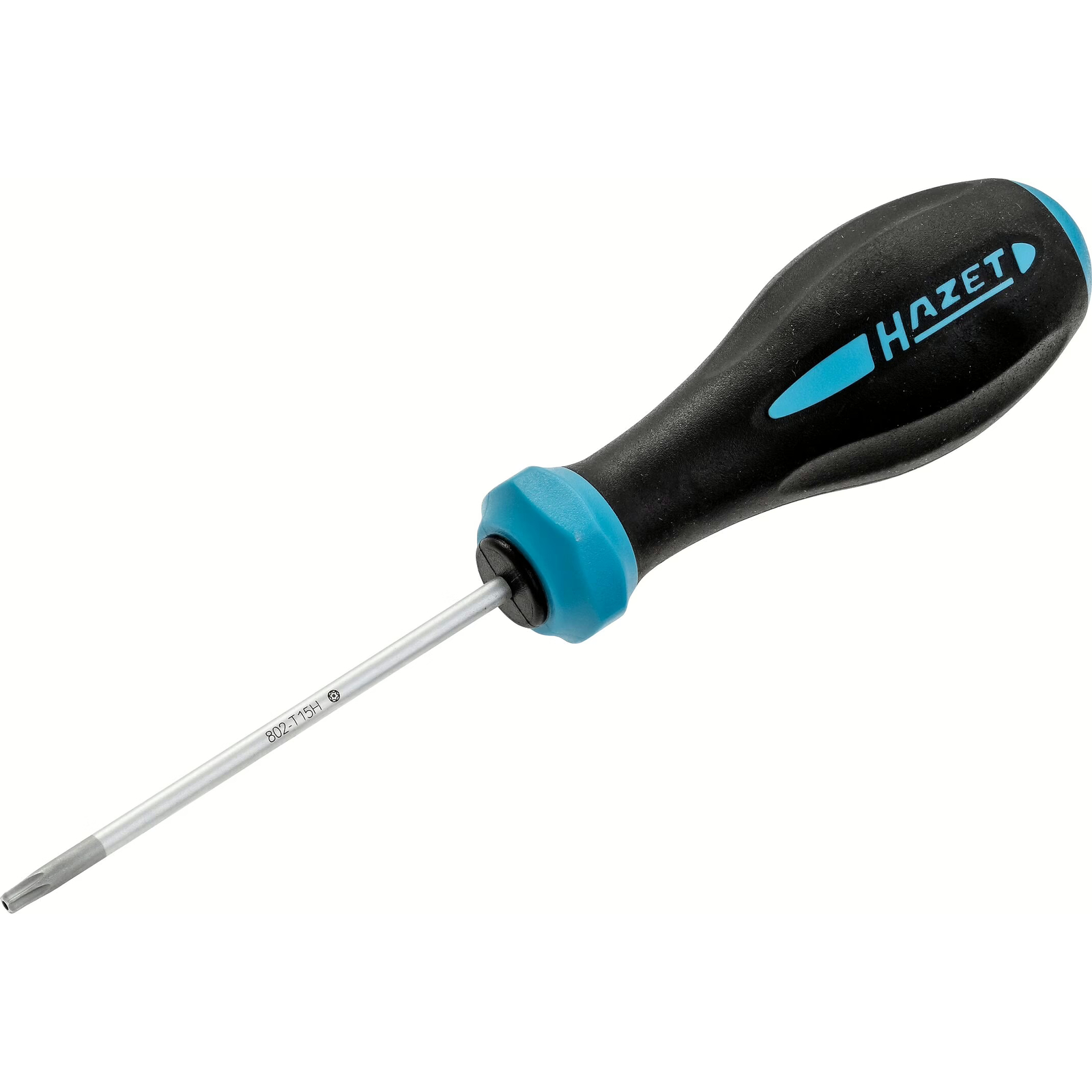 Tournevis TORX tamper résistant T15H manche 3 composants antidérapant HAZET - 802-T15H