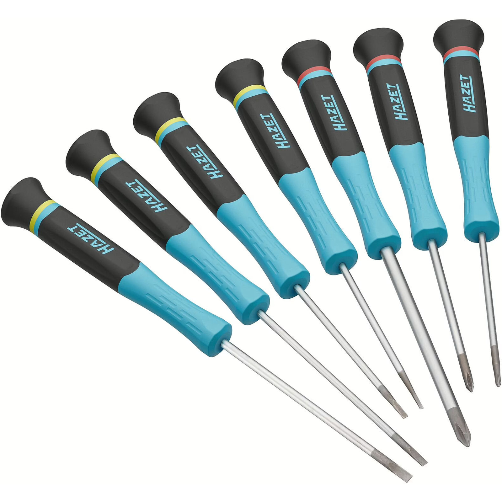 Tournevis électronique 7 pièces PH00 à PH1 manche ergonomique microélectronique HAZET - 811EL/7