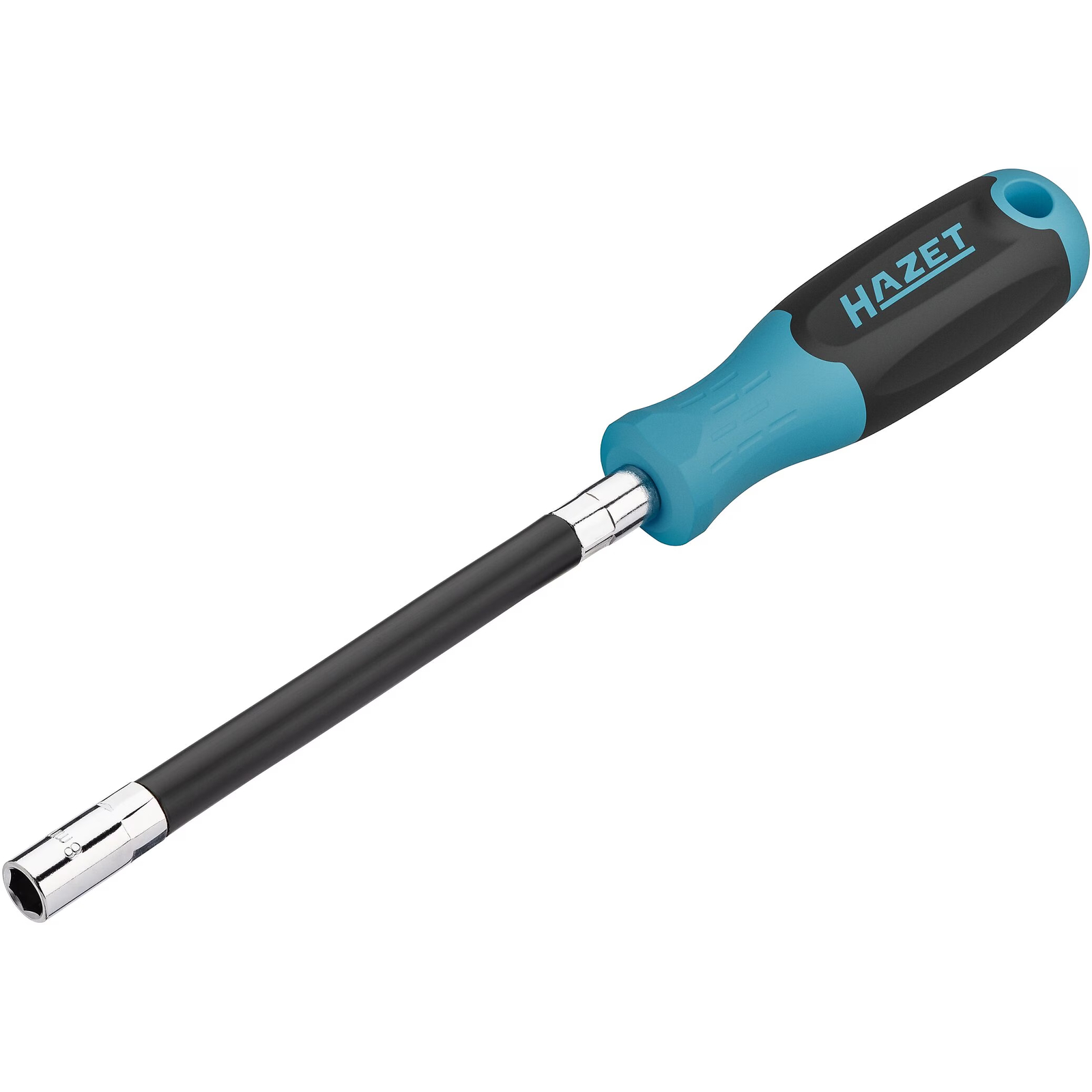 Douille emmanchée profil extérieur 6 pans 8 mm manche antidérapant flexible HAZET - 811F-8
