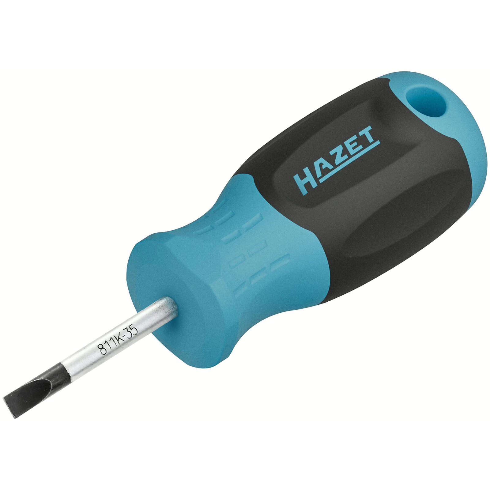 Tournevis fente 0,6 x 3,5 mm manche 3 composants antidérapant court HAZET - 811K-35
