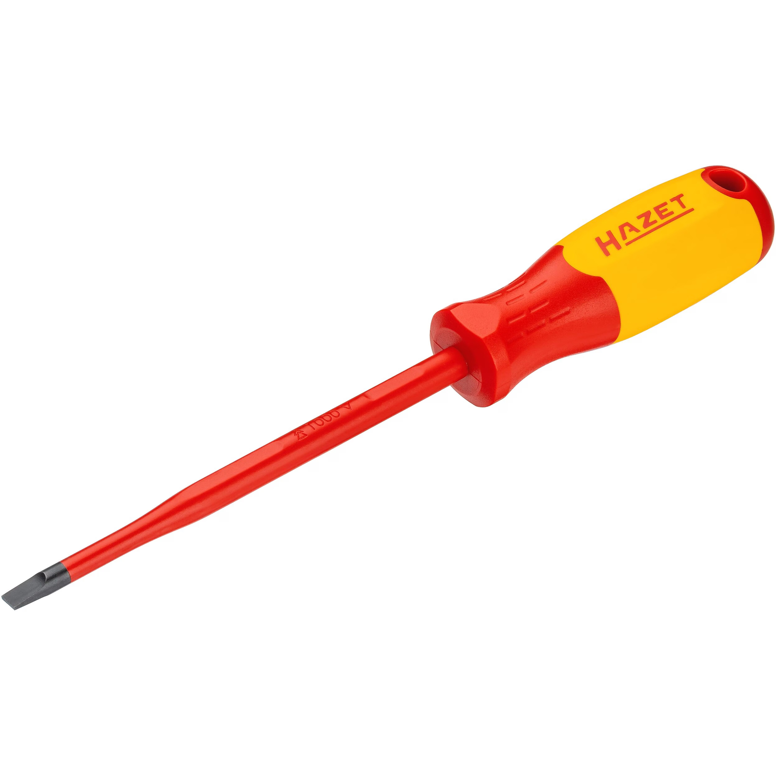 Tournevis d'électricien lame slim 1,2 x 6,5 mm avec isolation de protection manche 3 composants HAZET - 811KV-65