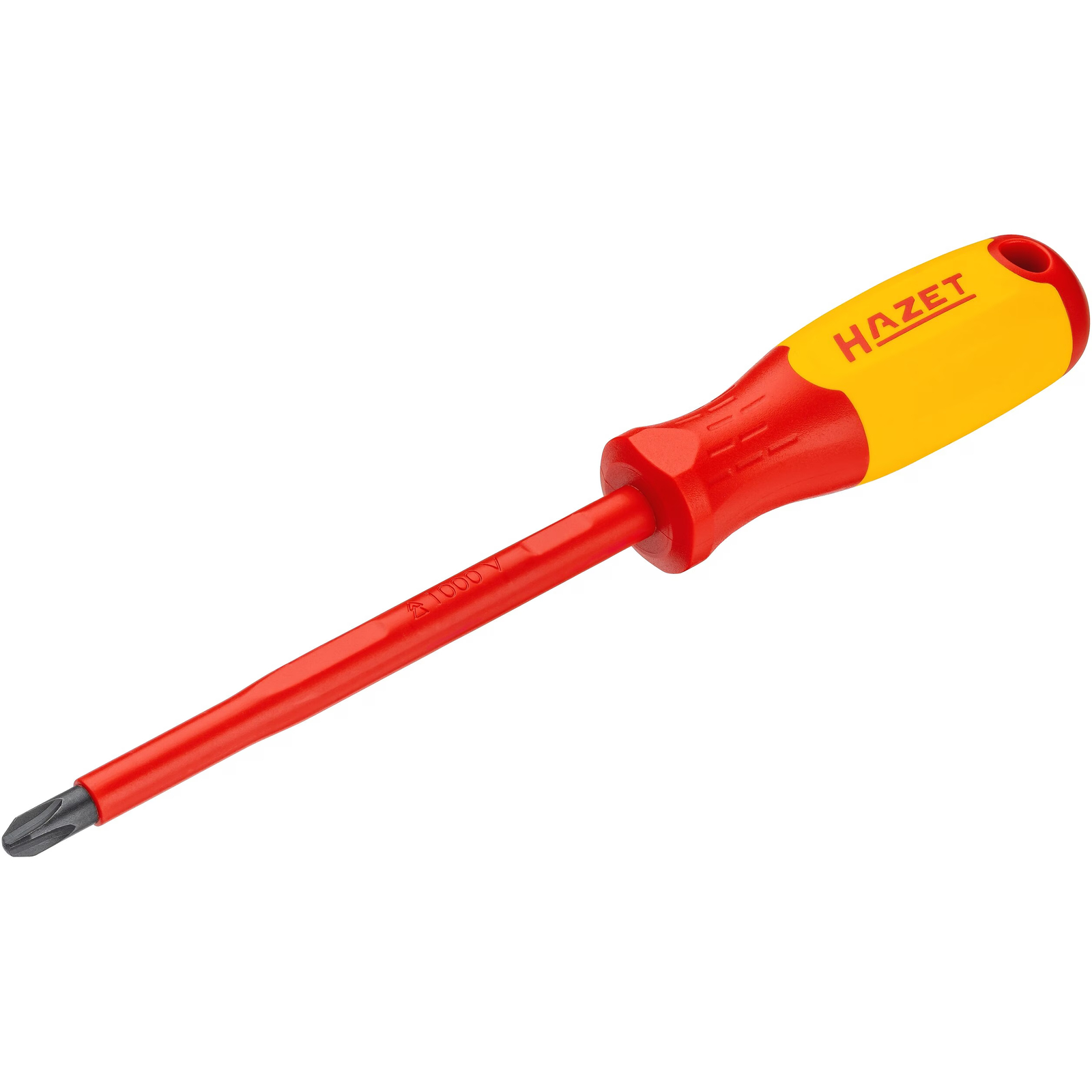 Tournevis électricien PH3 avec isolation manche ergonomique rouge/jaune HAZET - 811KV-PH3