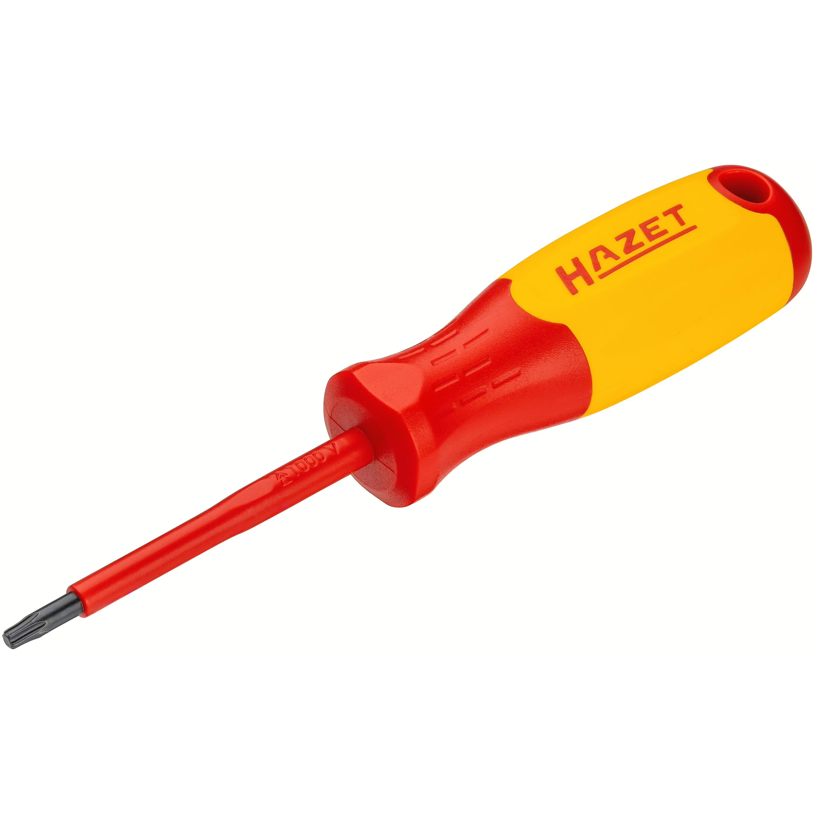 Tournevis d'électricien T20 avec isolation de protection manche ergonomique rouge/jaune HAZET - 811KV-T20