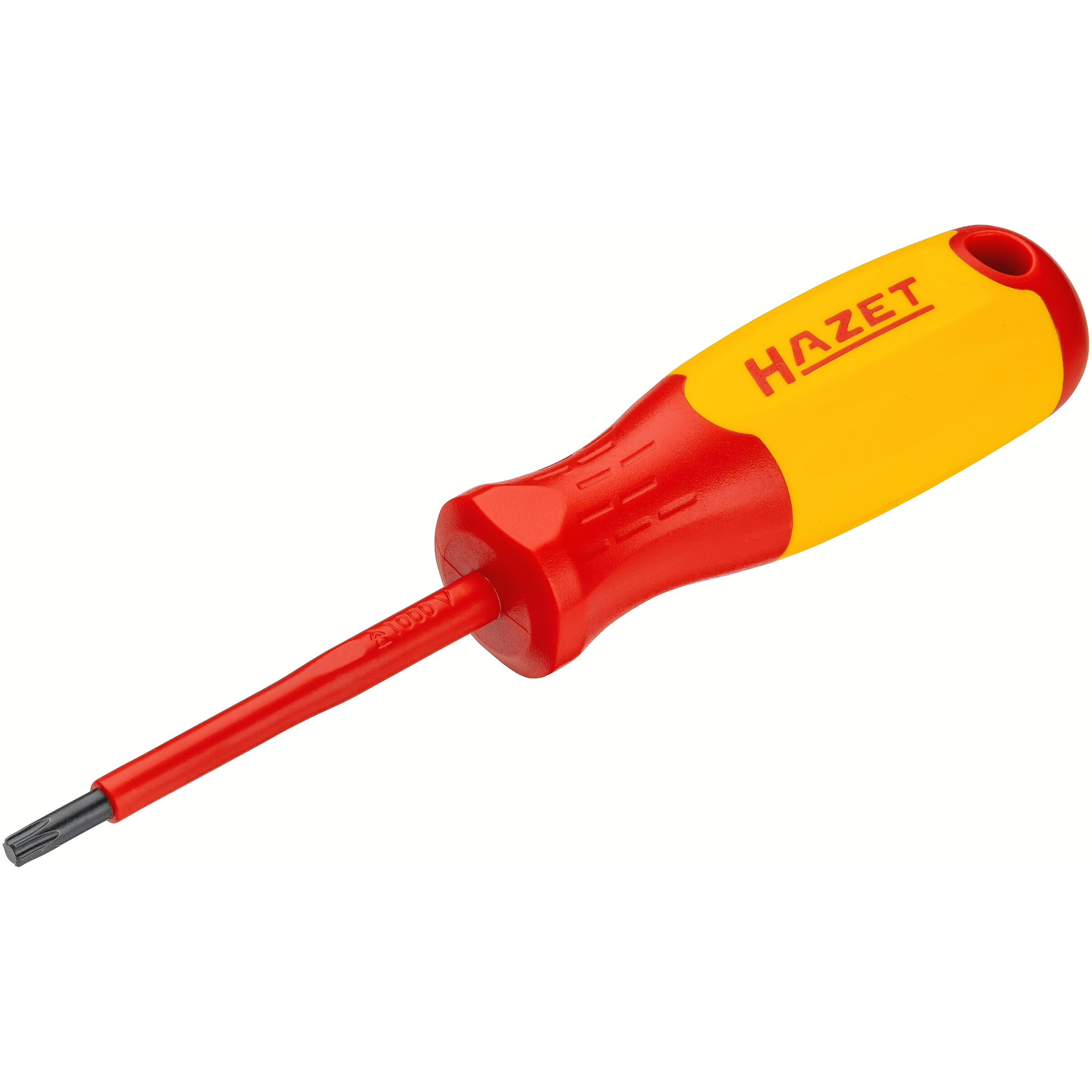 Tournevis d'électricien T25 avec isolation manche 3 composants ergonomique rouge/jaune HAZET - 811KV-T25