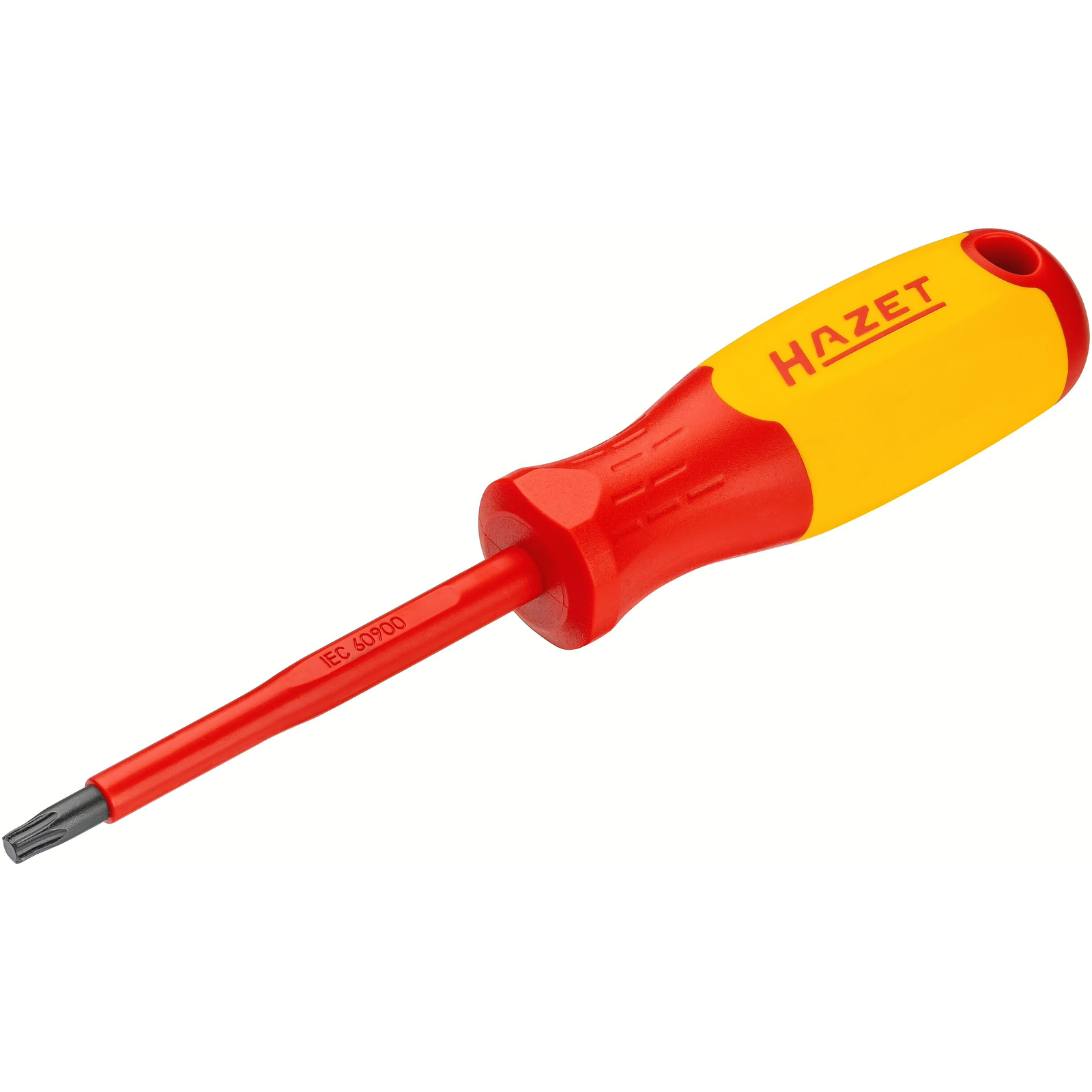 Tournevis électricien TORX T30 avec isolation manche 3 composants rouge/jaune HAZET - 811KV-T30