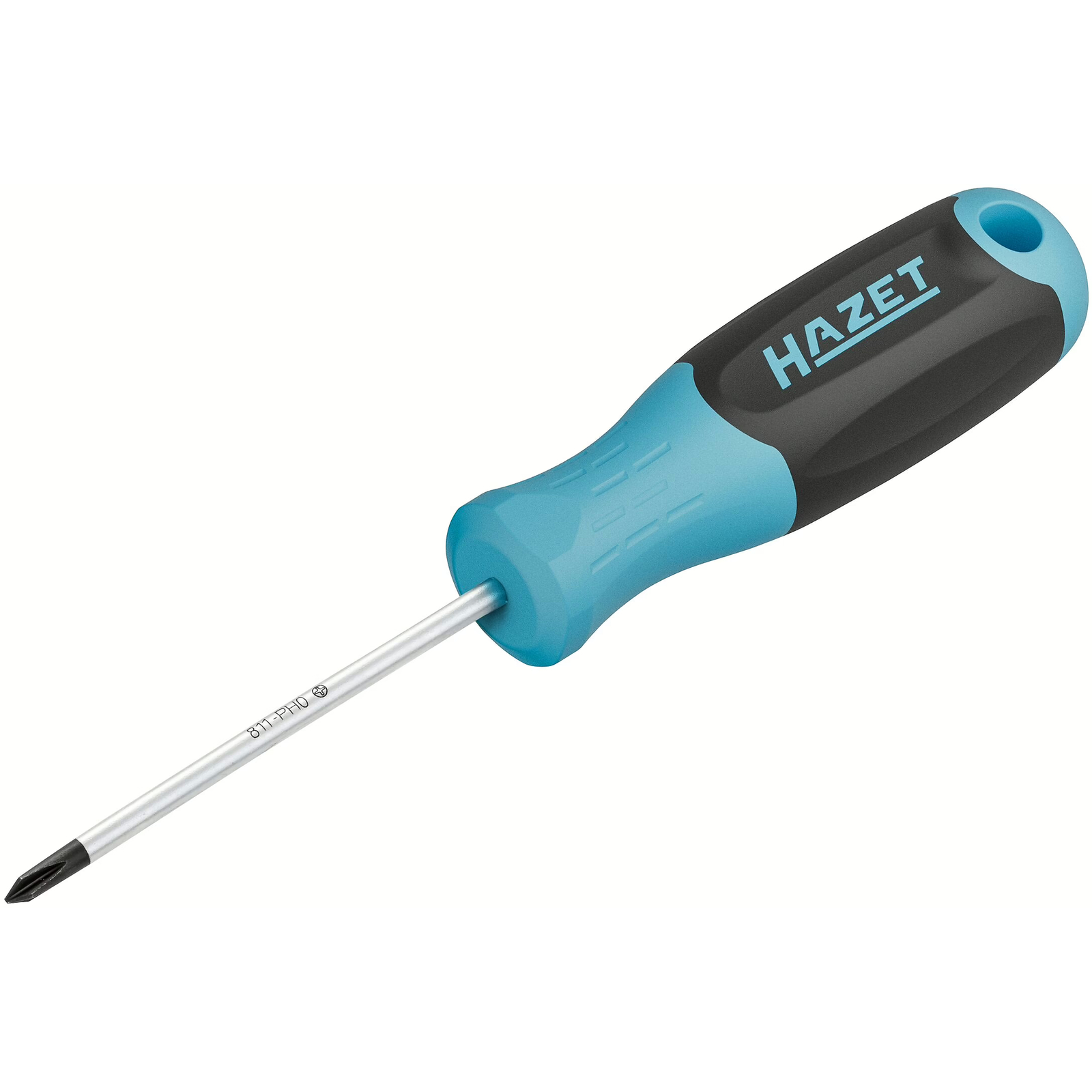 Tournevis Phillips PH0 lame ronde 145 mm manche antidérapant 3 composants HAZET - 811-PH0