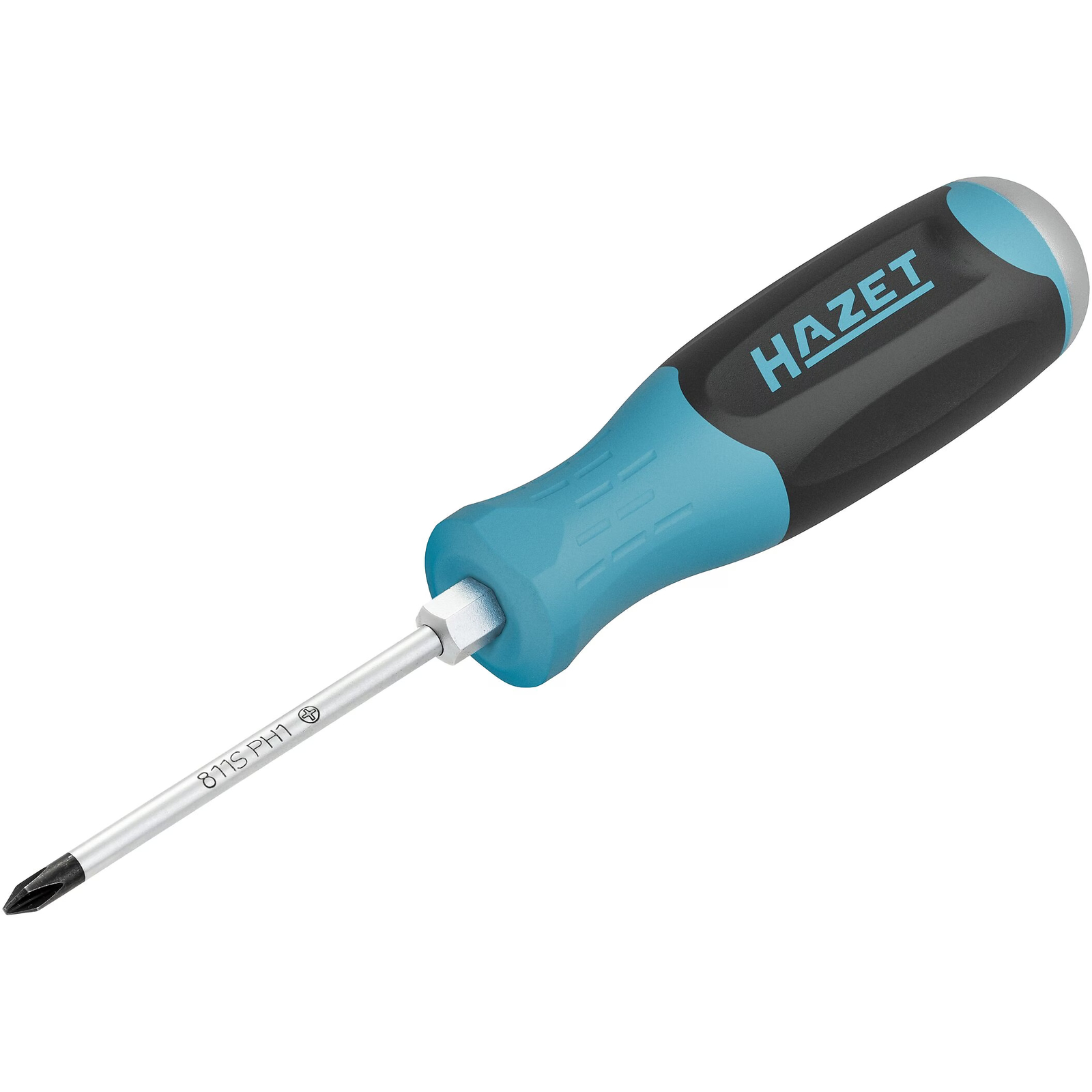 Tournevis Phillips PH1 lame ronde manche 3 composants antidérapant avec percuteur HAZET - 811S-PH1