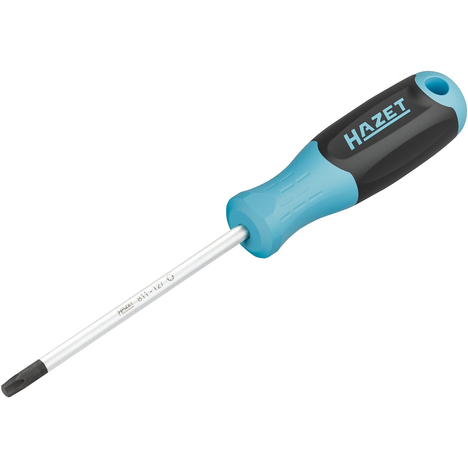 Tournevis profil TORX intérieur taille T27 lame ronde manche 3 composants antidérapant HAZET - 811-T27
